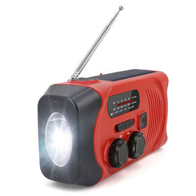 Denver SCR-2000 Radio (Akku-Radio, Solarladefunktion, Handkurbel, Lampe, USB, Powerbank)