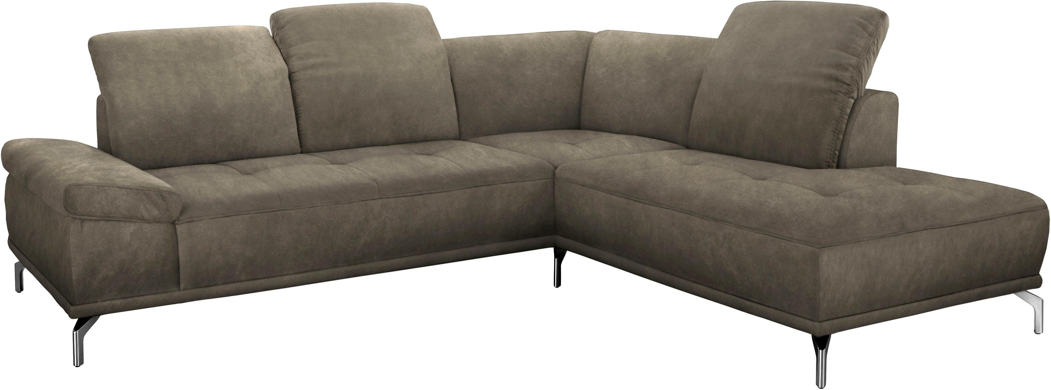 Places of Style Ecksofa Caluna, Inkl.Sitztiefenverstellung, günstig online kaufen