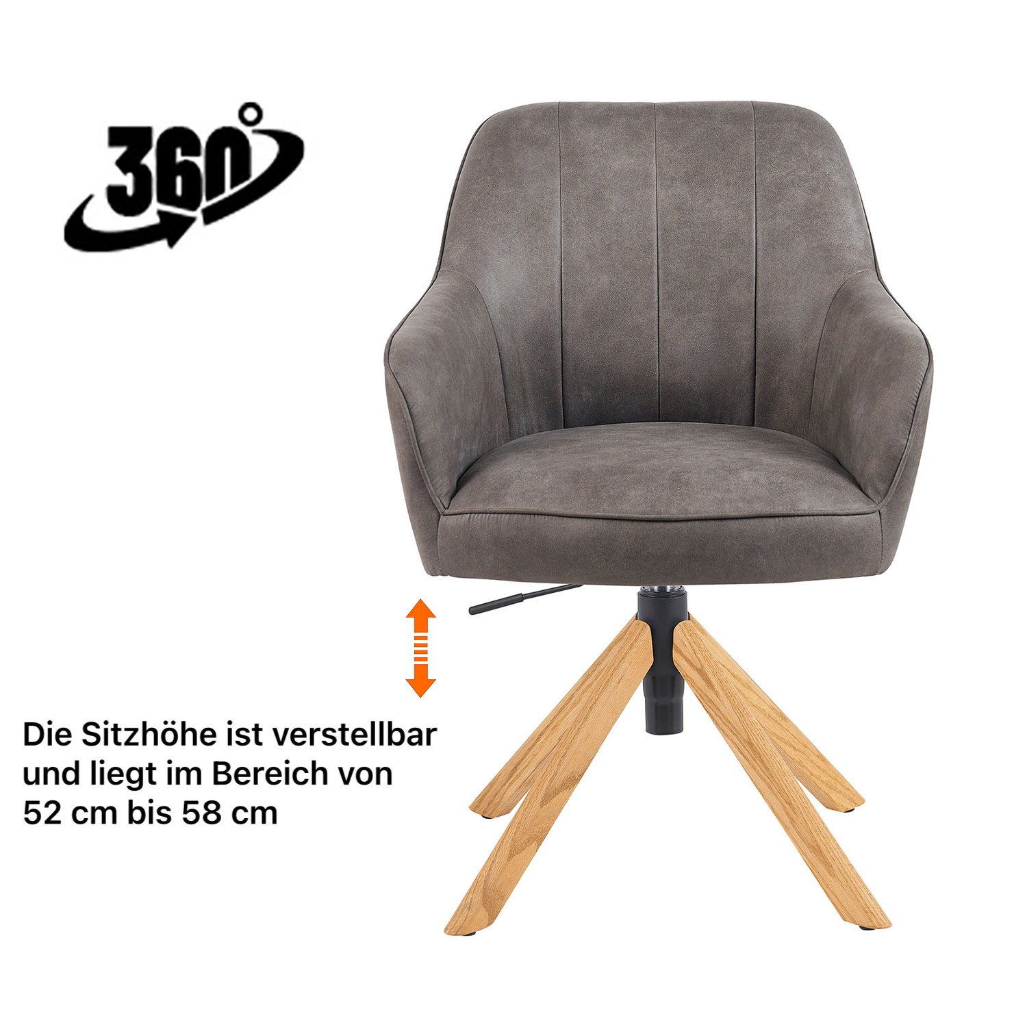 DUBI Möbel Polsterstuhl Mika-Levi 2er-Set, Federkern, günstig online kaufen