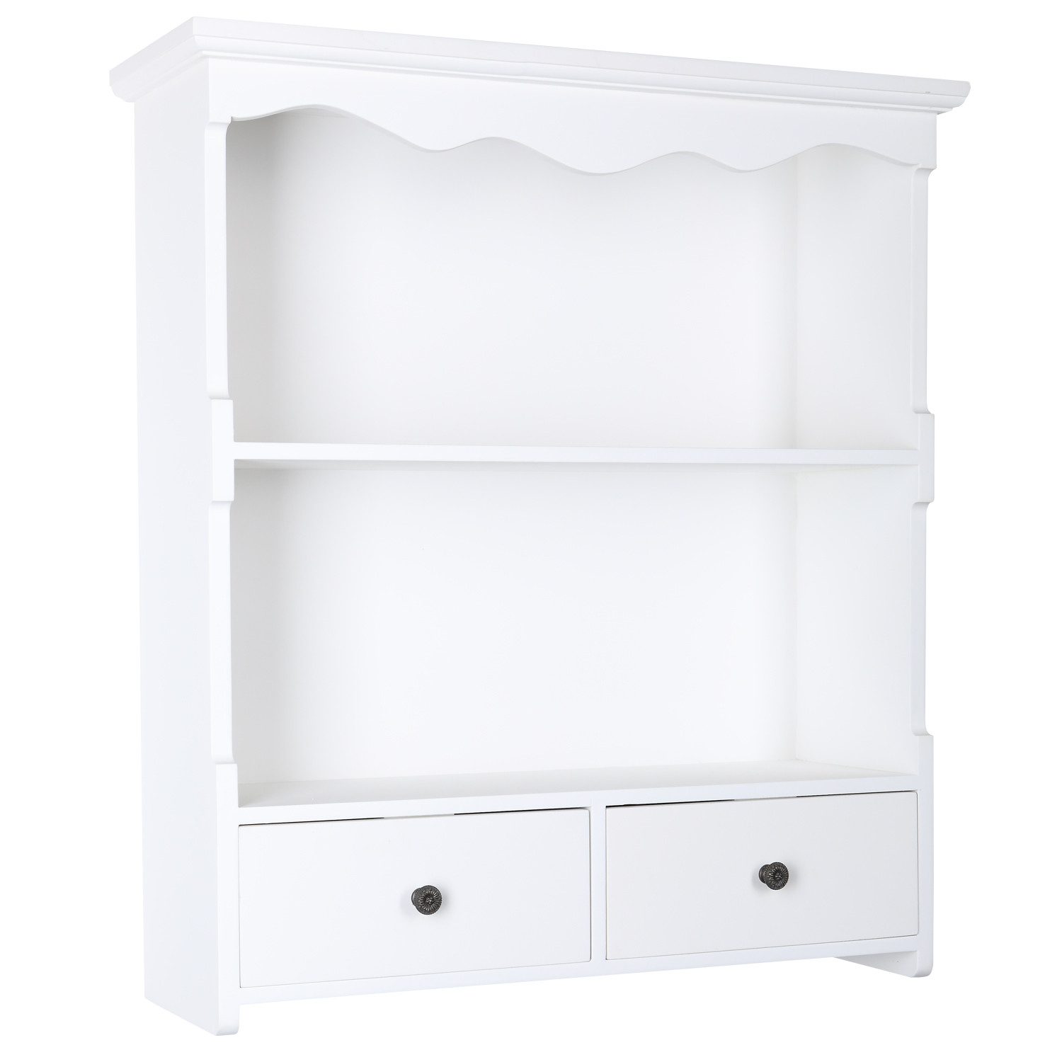 Home4Living Wandregal Küchenregal Wandschrank Weiß Regal Holzregal Vintage günstig online kaufen