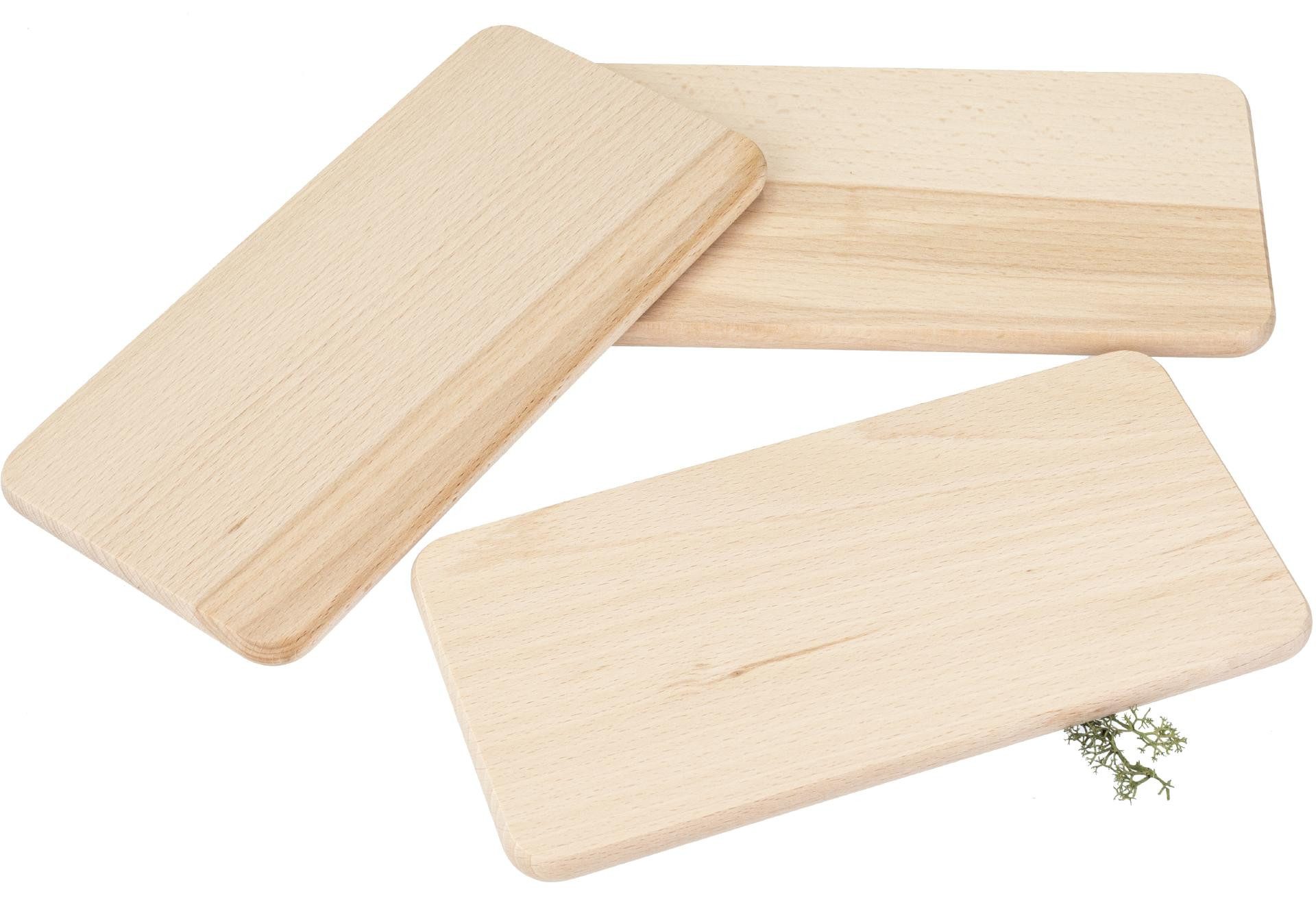 Holz Frank Frühstücksbrett Frühstücksbrettchen Buche mit Kern 25 x 12,5 x 1,2 cm, Holz