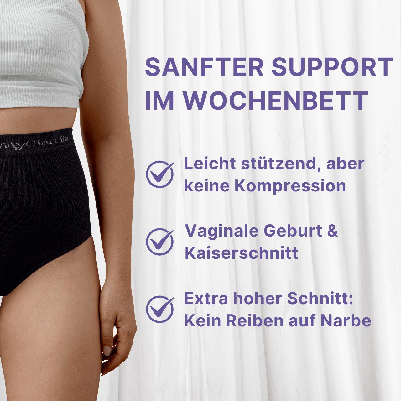 MyClarella High-Waist-Panty Wochenbett-Unterhose - The Support Panty – Bild 2 von 5