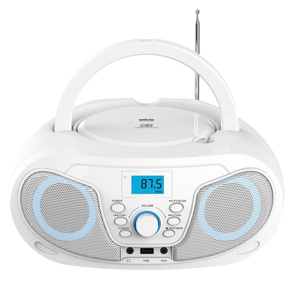 Silva 210721 schneider mpc 25.4 usb radio cd mp3 weiß Kompaktanlage