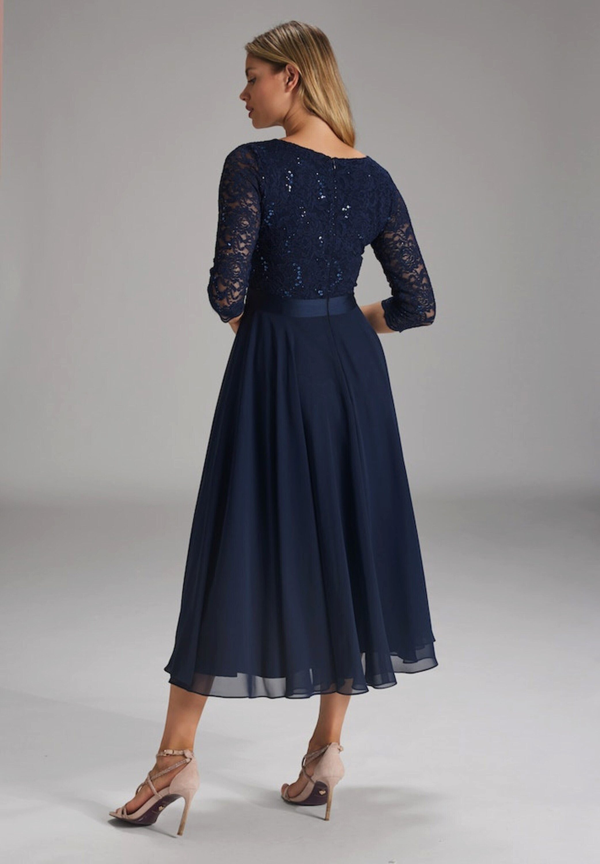SWING Midikleid (1-tlg) Spitze