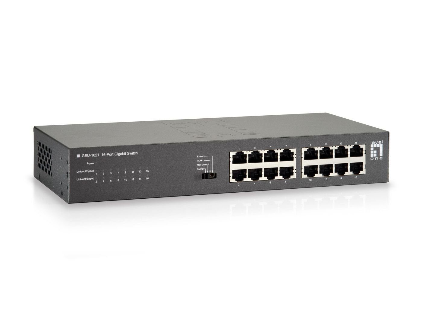 LEVEL ONE Switch 16Port Gigabit Netzwerk-Switch
