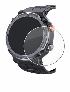 Savvies Panzerglas für bedee Smartwatch 1.39", Displayschutzglas, Schutzglas Echtglas 9H Härte klar Anti-Fingerprint