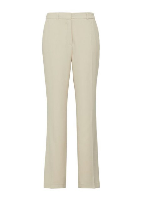 s.Oliver BLACK LABEL Stoffhose - Elegante Straight-Leg-Hose aus Waffel-Piqu günstig online kaufen
