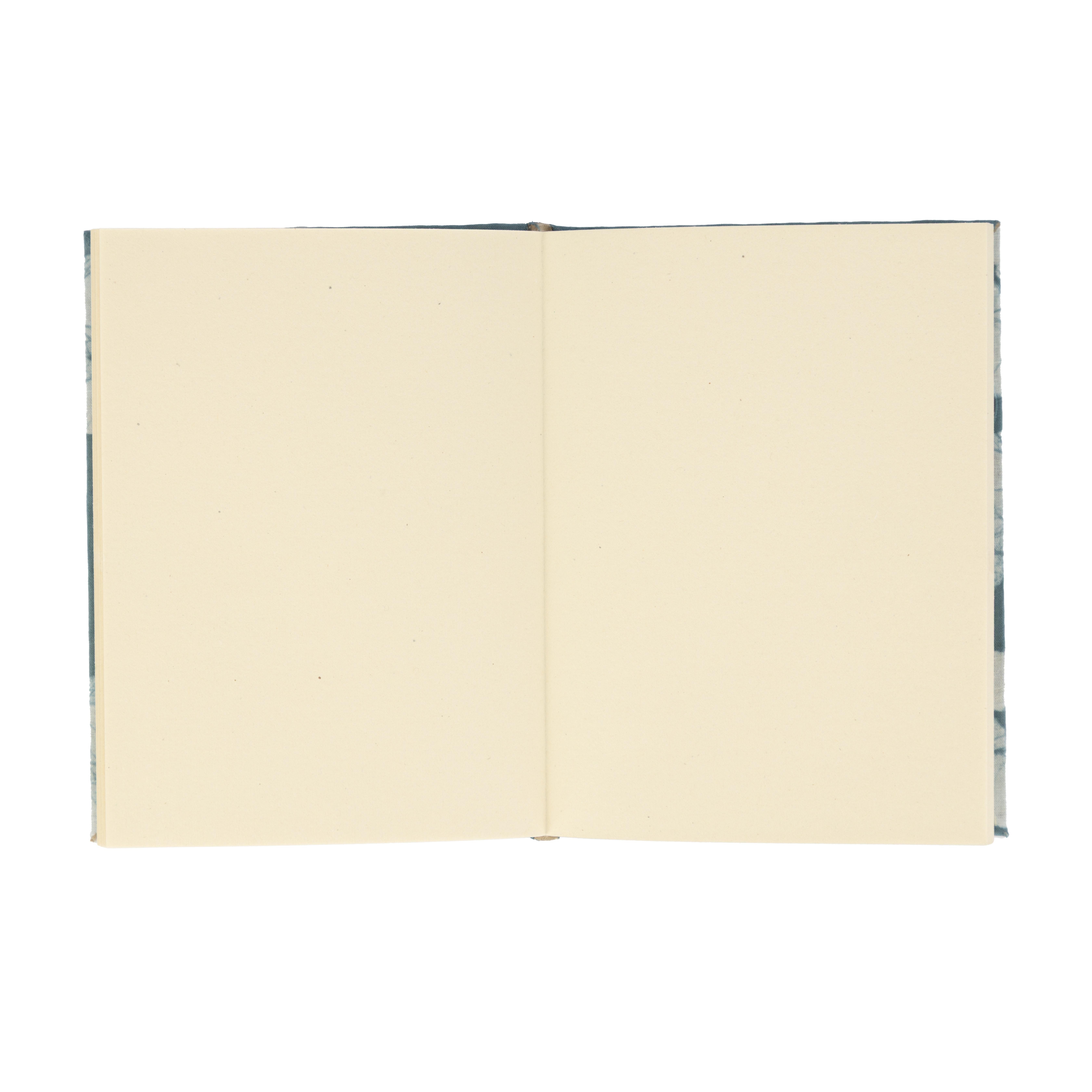 El Puente Notizbuch Notizbuch in Blau mit Friedenstauben-Motiv, Handmade, Handmade