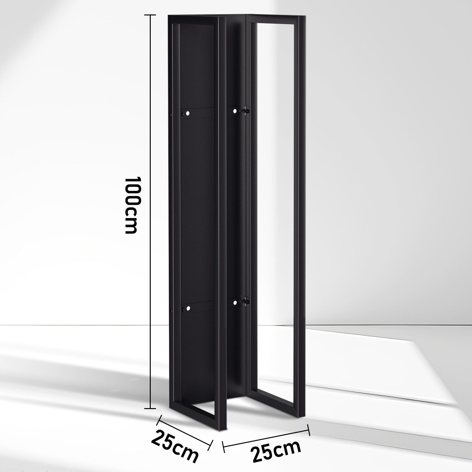 Clanmacy Kaminholzregal Brennholzregal Holzhalter Metall Wand-Holzhalter Be günstig online kaufen