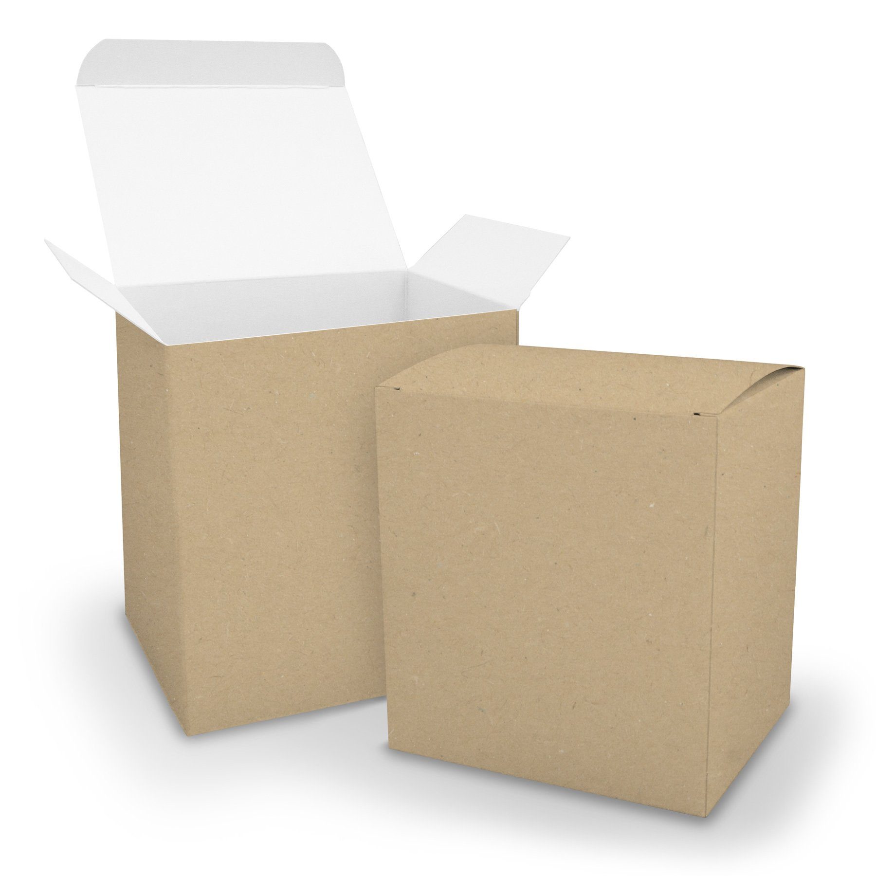 Würfelbox aus braun XL Karton 11x9x12cm Geschenkpapier Gastgeschenk itenga itenga