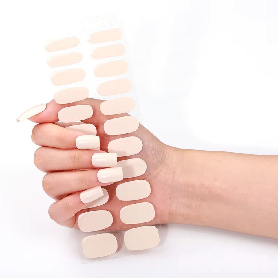 Rötting Design Kunstfingernägel zum Aufkleben 22 Stk Gel Nails Kunstnägel Nagelsticker Saloon-Qualität, Set 22-tlg., Gelnägel Set inkl. Manikürstäbchen & Nagelpfeile, Gel Nails zum Aufkleben - ohne UV - Nail Art - passgenau