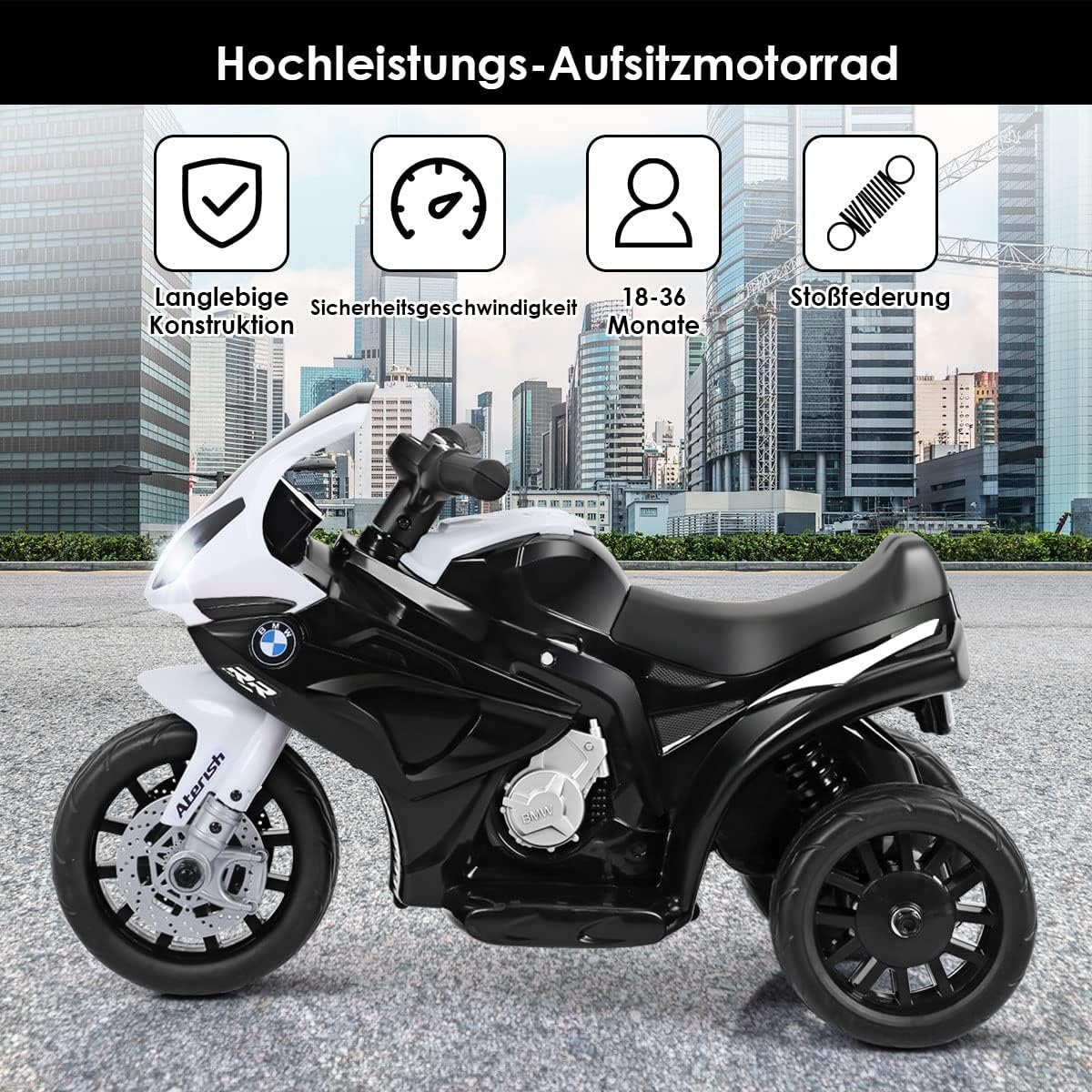 KOMFOTTEU Elektro-Kindermotorrad mit Musik & Lichter, für Kinder 18-36 Monaten