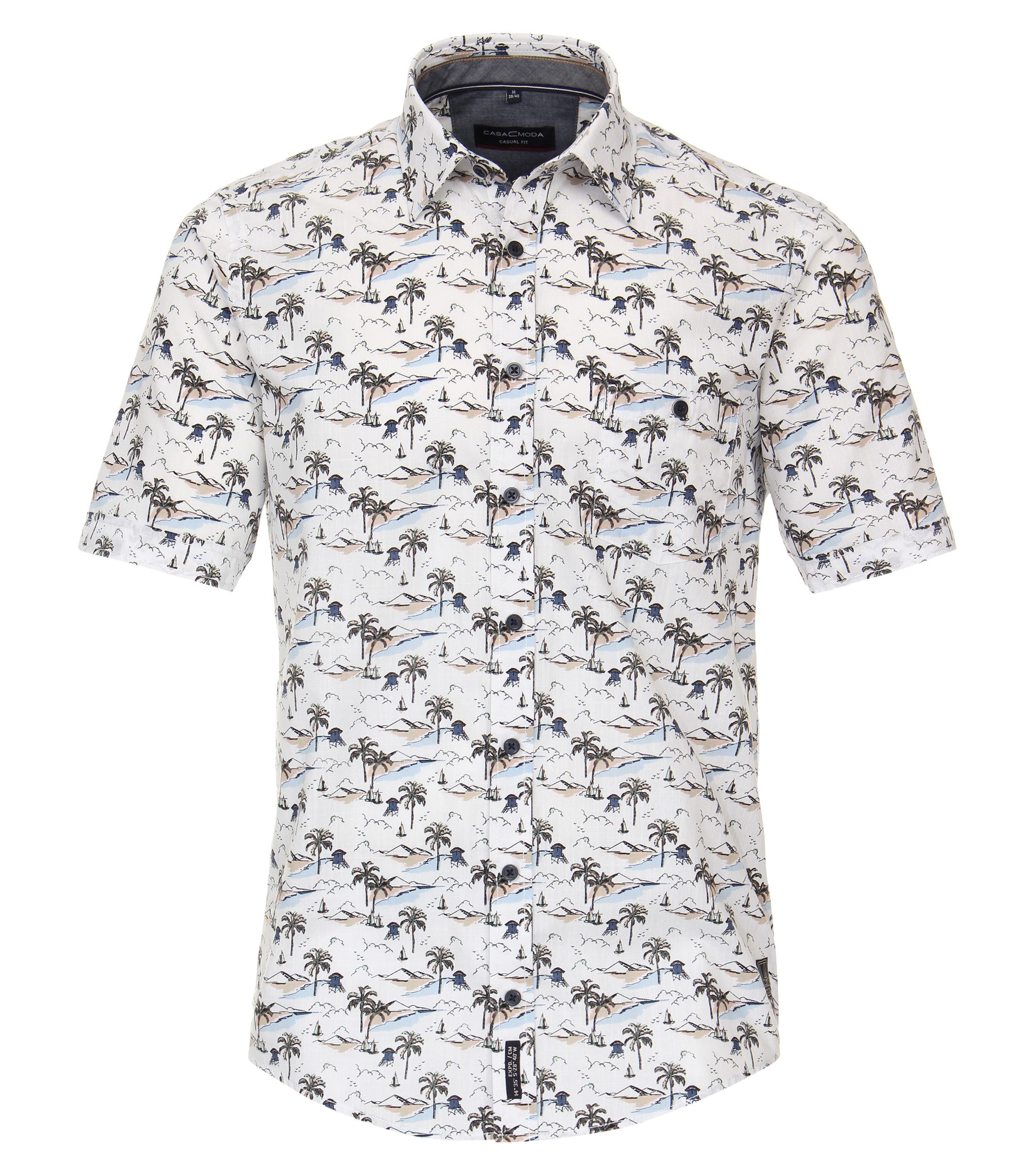 CASAMODA Kurzarmhemd CASAMODA Freizeithemd Kurzarm Print
