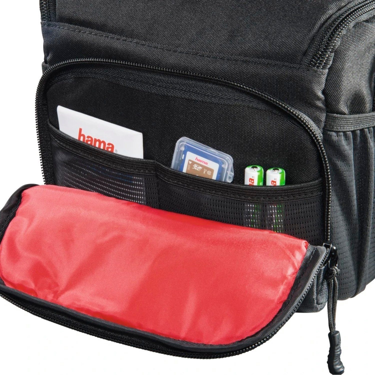 Hama Kameratasche Kamera-Tasche Monterey 100 Foto-Tasche Universal (Set), Case Schultergurt Tragegriff Zubehör-Fächer Systemkamera Digitalkamera