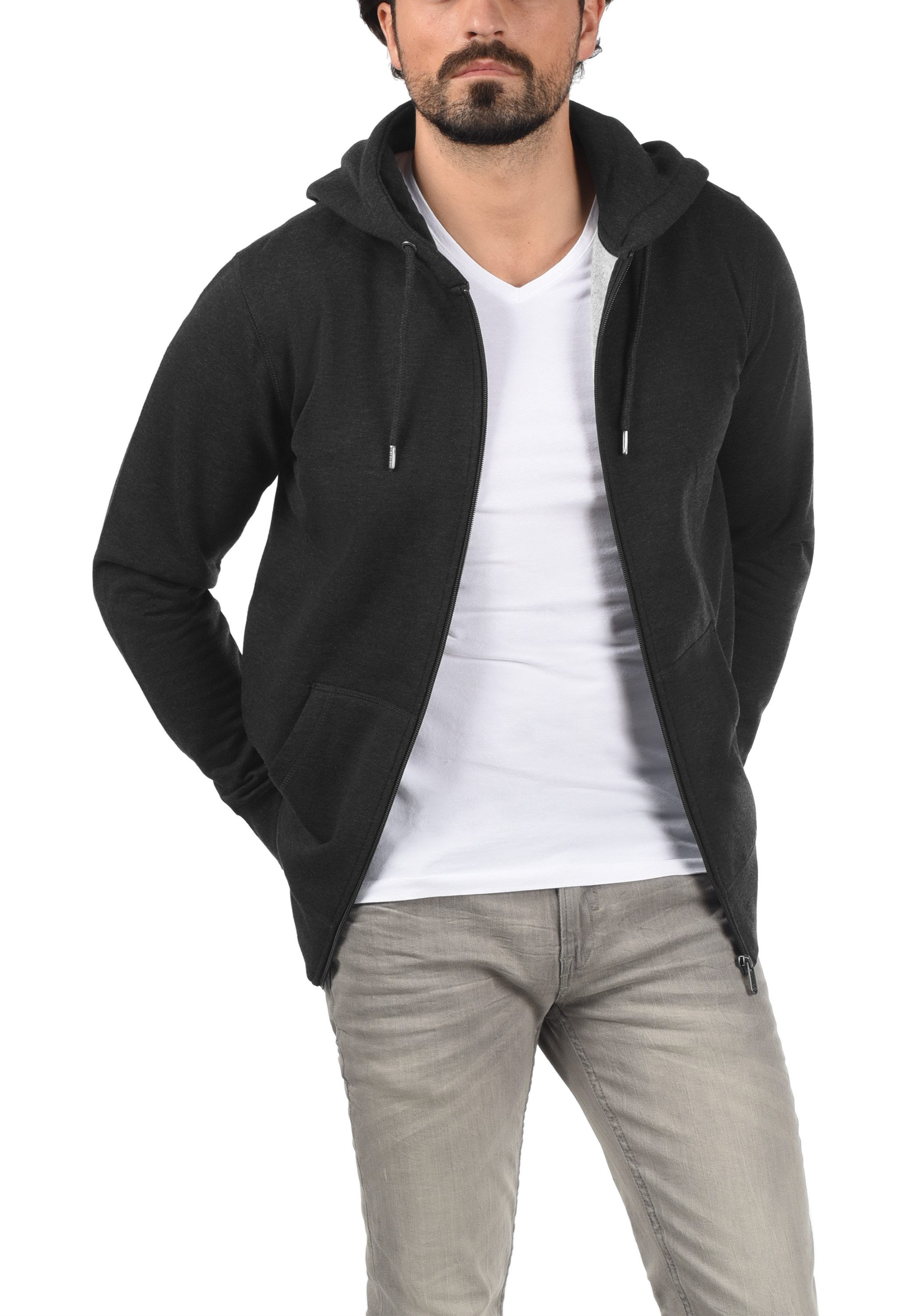 !Solid Kapuzensweatjacke SDBerti Zip-Hood Sweatshirtjacke mit weicher Fleece-Innenseite