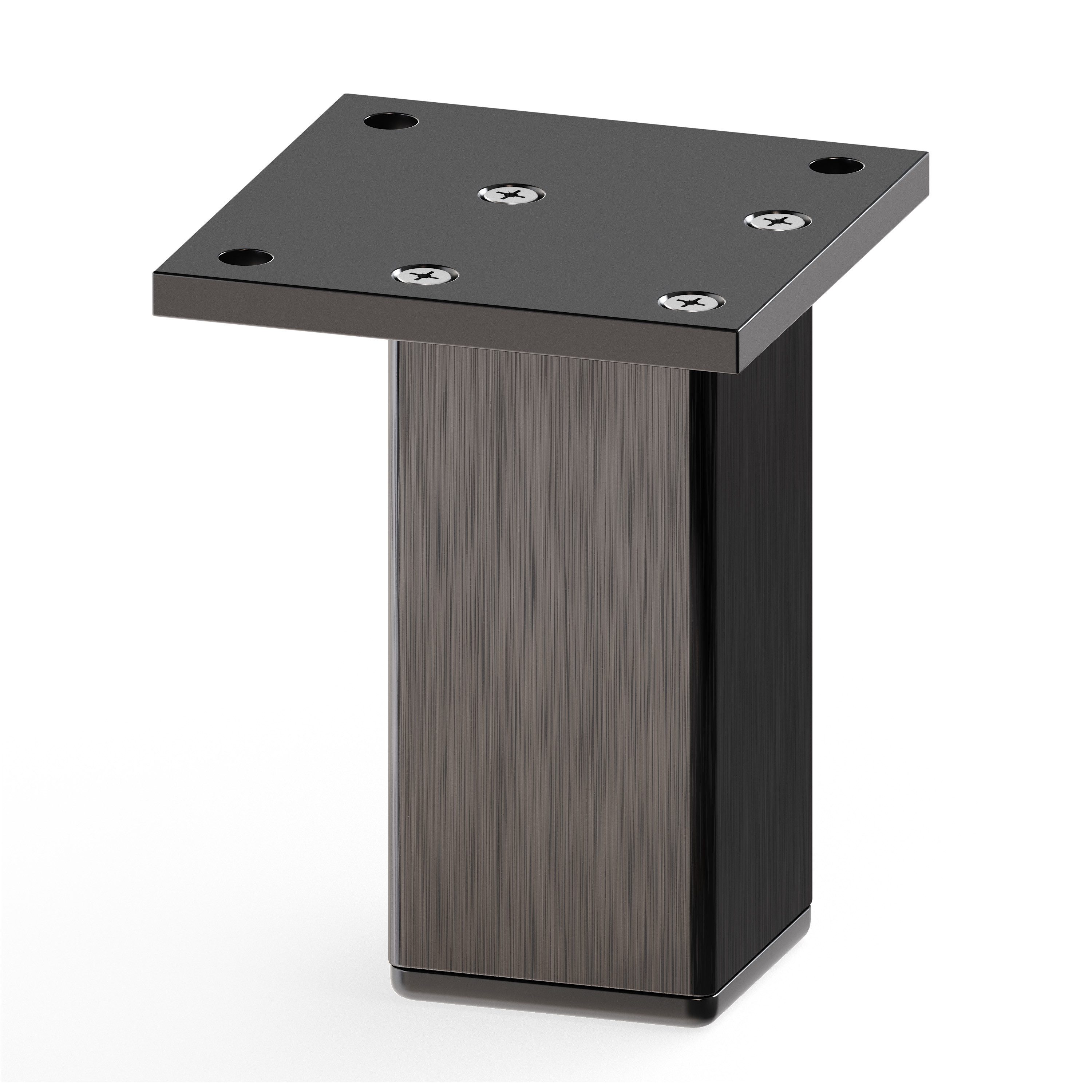 sossai® Möbelfuß MFV2, 4er Set, Farbe: Schwarz, (4-St), Farbe: Schwarz