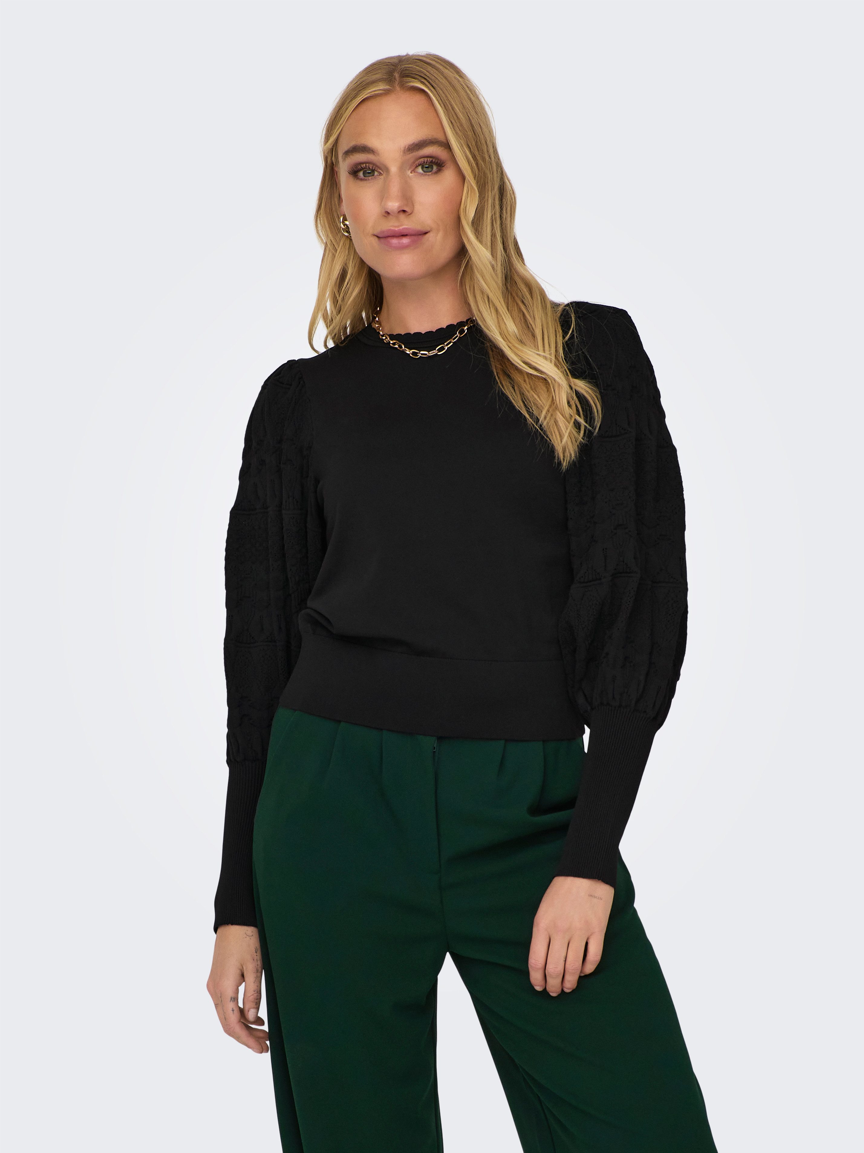 Rundhalspullover ONLMELITA L/S O-NECK PULLOVER KNT NOOS