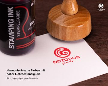 OCTOPUS Fluids Stempelfarbe für Stempelkissen und Selbstfärber ohne Öl, rot Stempelkissen