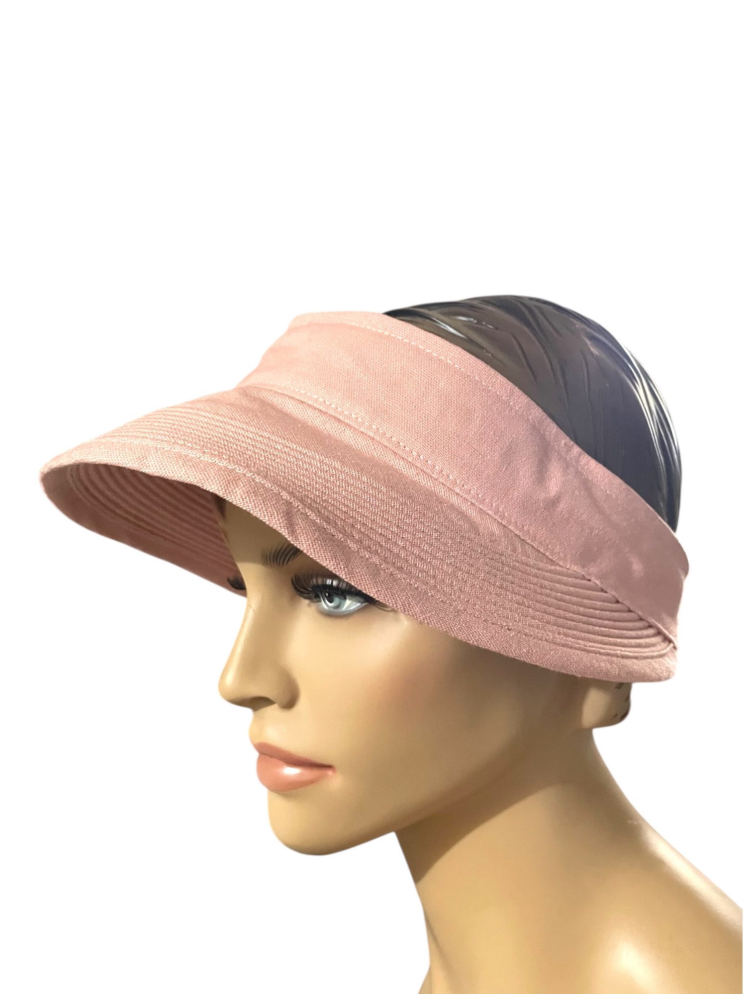 Taschen4life Sonnenhut Visor Cap 2in1 Sonnencap Basecap & Sonnenschutz in Einem, unisex, aus Leinen