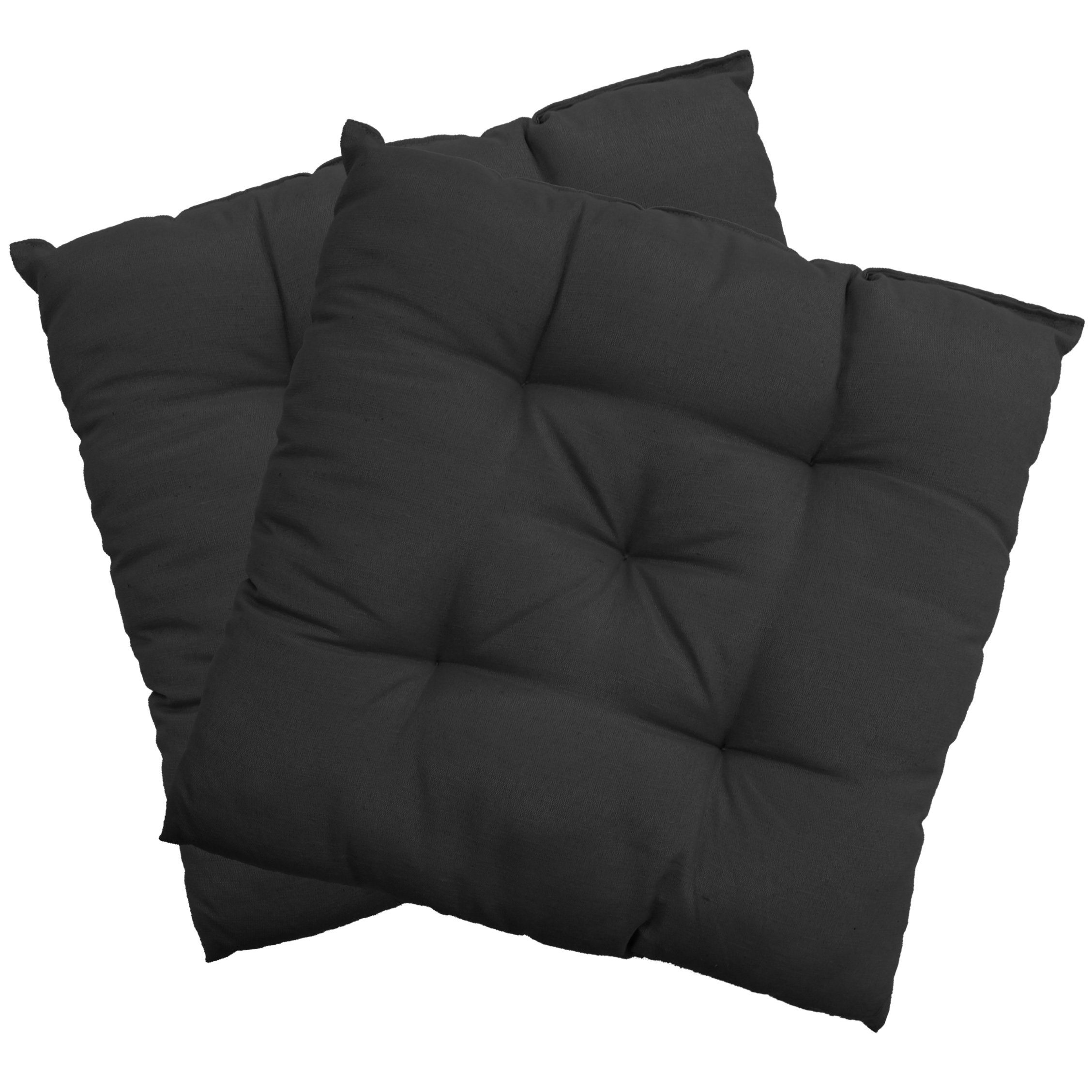 Stuhlkissen Sitzkissen Genua 2er Set - Dekokissen Sitzauflage für Indoor & Outdoor