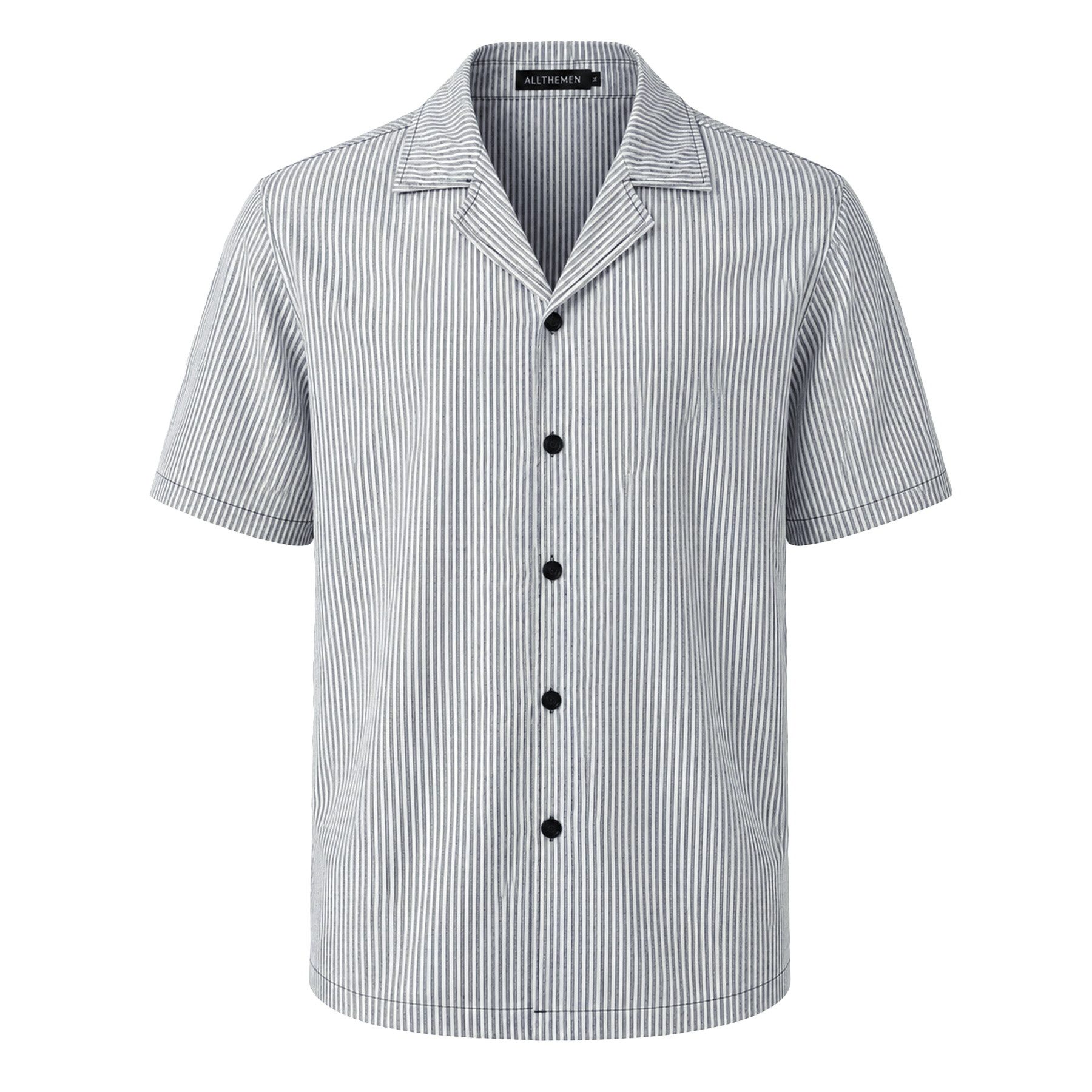 Allthemen T-Shirt T-Shirt & Shorts 2-tlg Herren Strukturiertes Kurzarmhemd - Shorts Set
