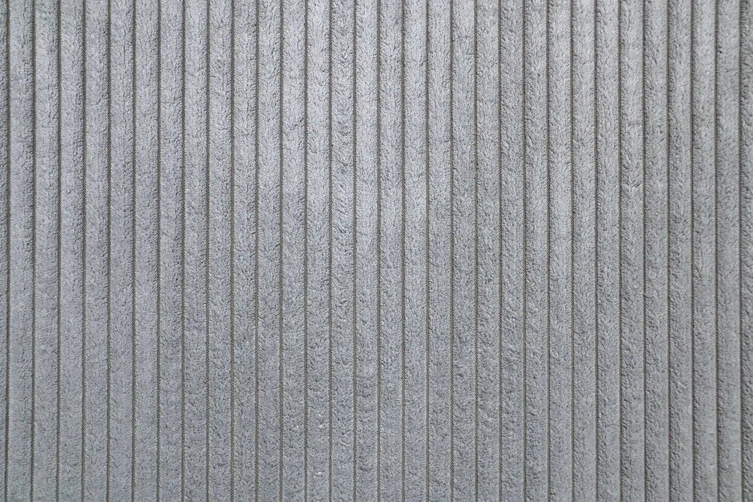 Stofferia Stoff Polsterstoff Teflon Breitcord Azores Hellgrau, Meterware