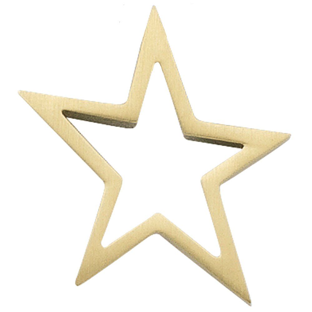 Schmuck Krone Kettenanhänger Stern - Anhänger Goldanhänger aus 585 Gelbgold mattiert Halsschmuck Damen, Gold 585