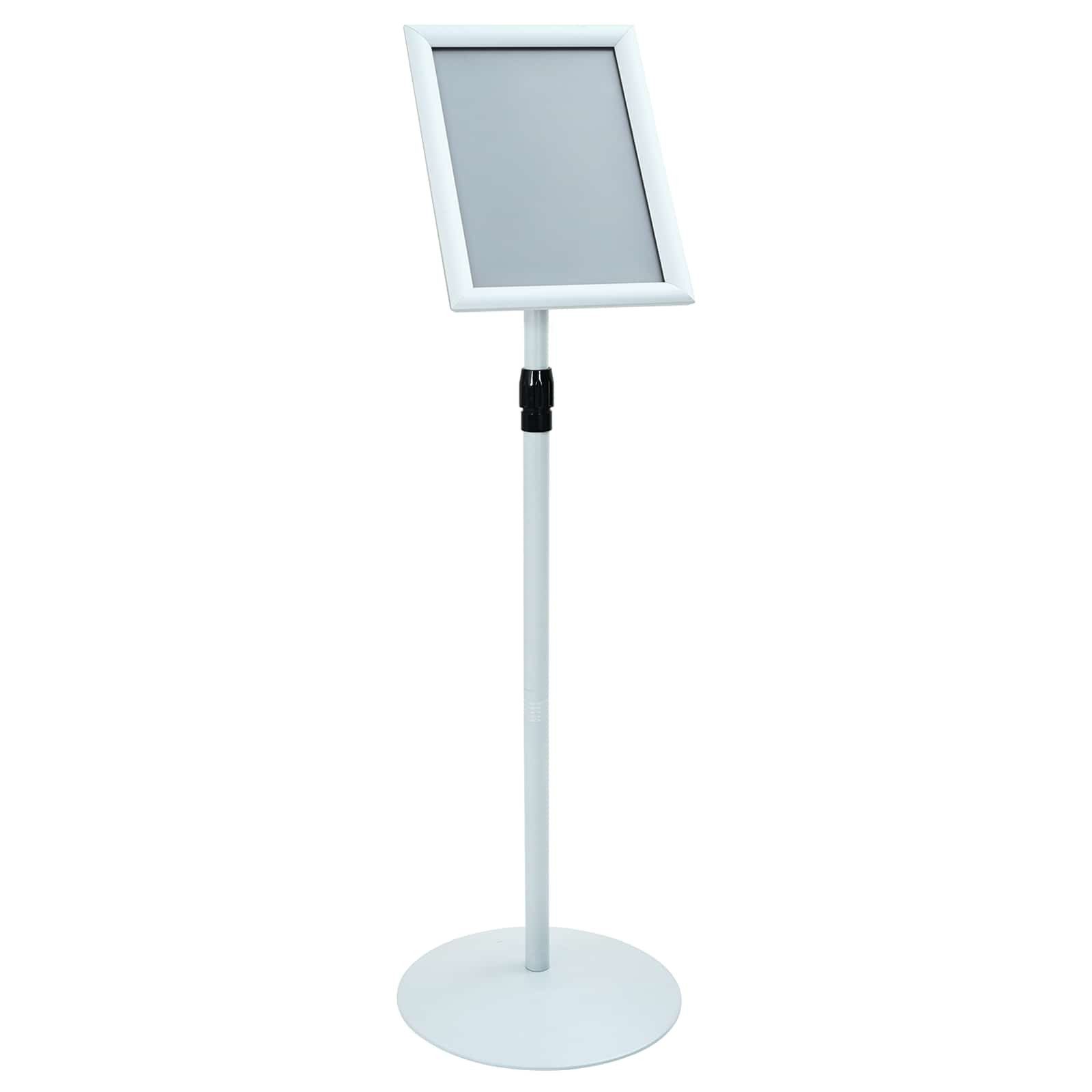vidaXL Vitrine Podest-Posterständer Silber 33 x 33 x 126 cm PVC und Stahl (1-St)