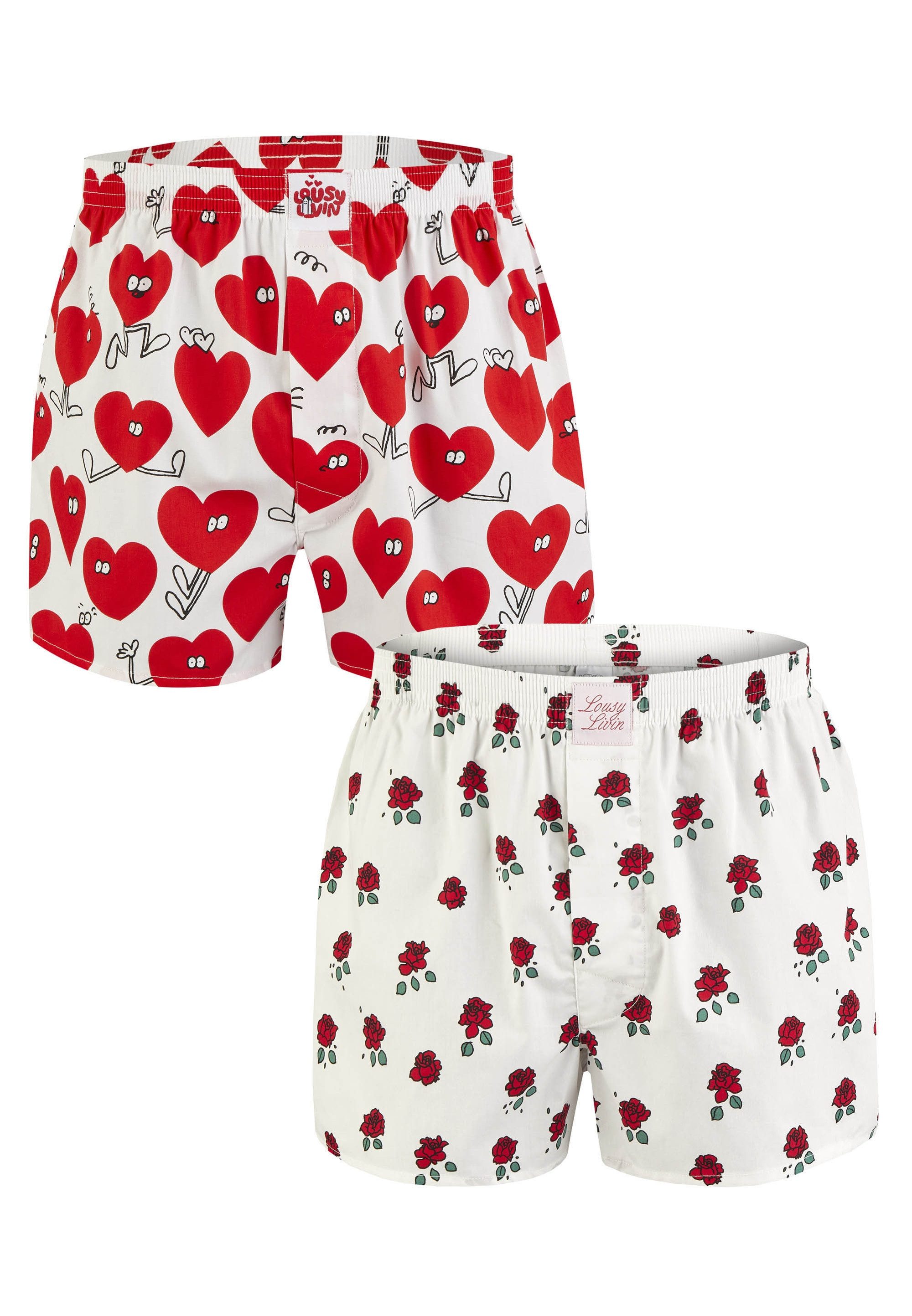 Boxershorts Rose & Valentines