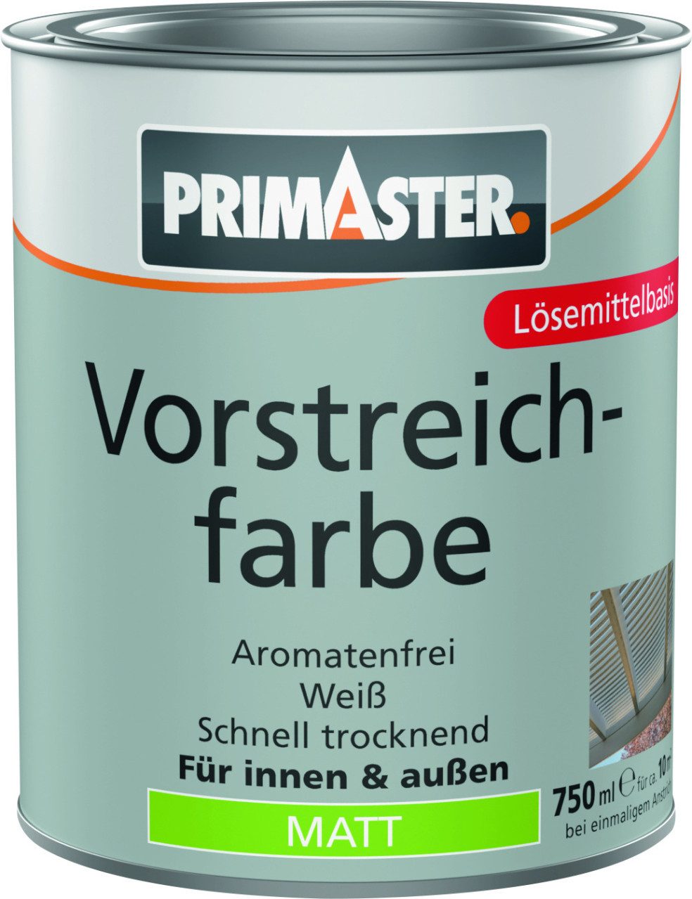 Primaster Acryl-Vorstrichgrund Primaster Vorstreichfarbe 750 ml weiß matt
