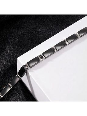MASERATI Edelstahlarmband Maserati Herren-Armband Edelstahl, Keramik