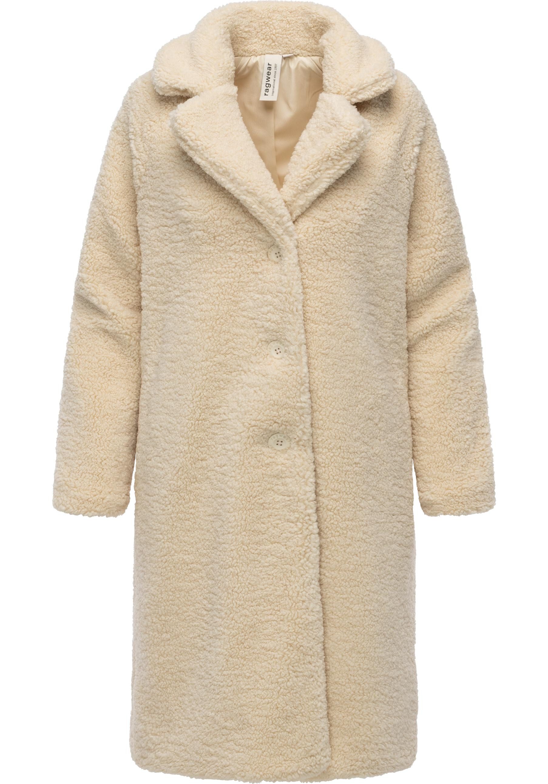 Ragwear Fellimitatmantel Tedyco YOUMODO flauschige Übergangsjacke aus kuscheligem Teddyfleece