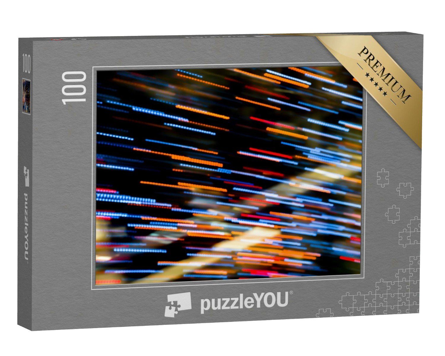 puzzleYOU Puzzle Abstrakte Fotografie: LED-Leuchten in Bewegung, 100 Puzzleteile, puzzleYOU-Kollektionen Fotokunst