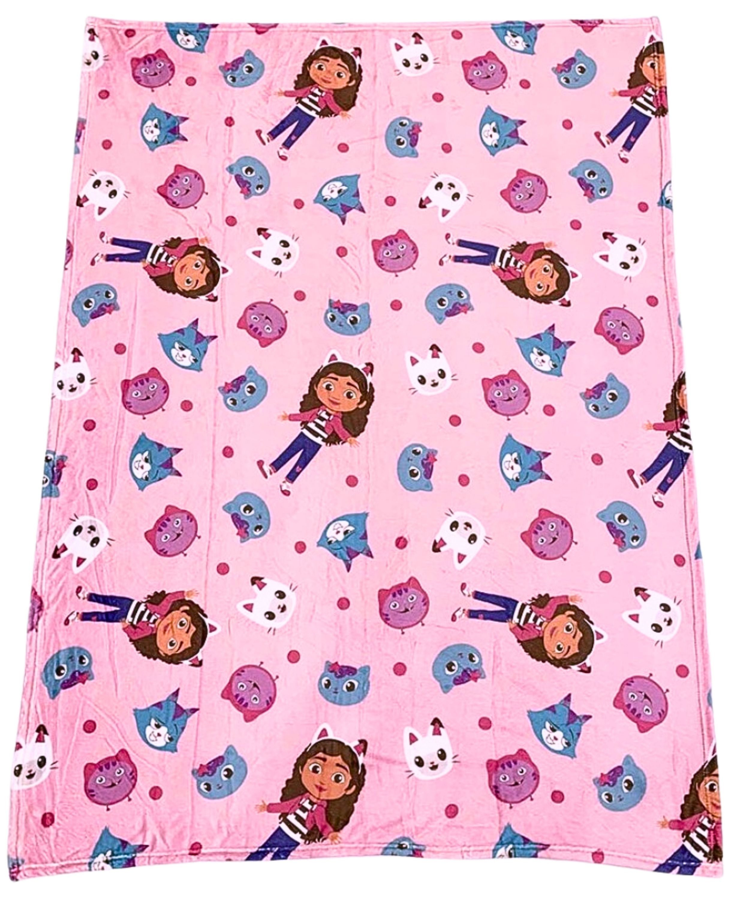 Kinderdecke, Gabby's Dollhouse, Flanelldecke weiche Kuscheldecke günstig online kaufen