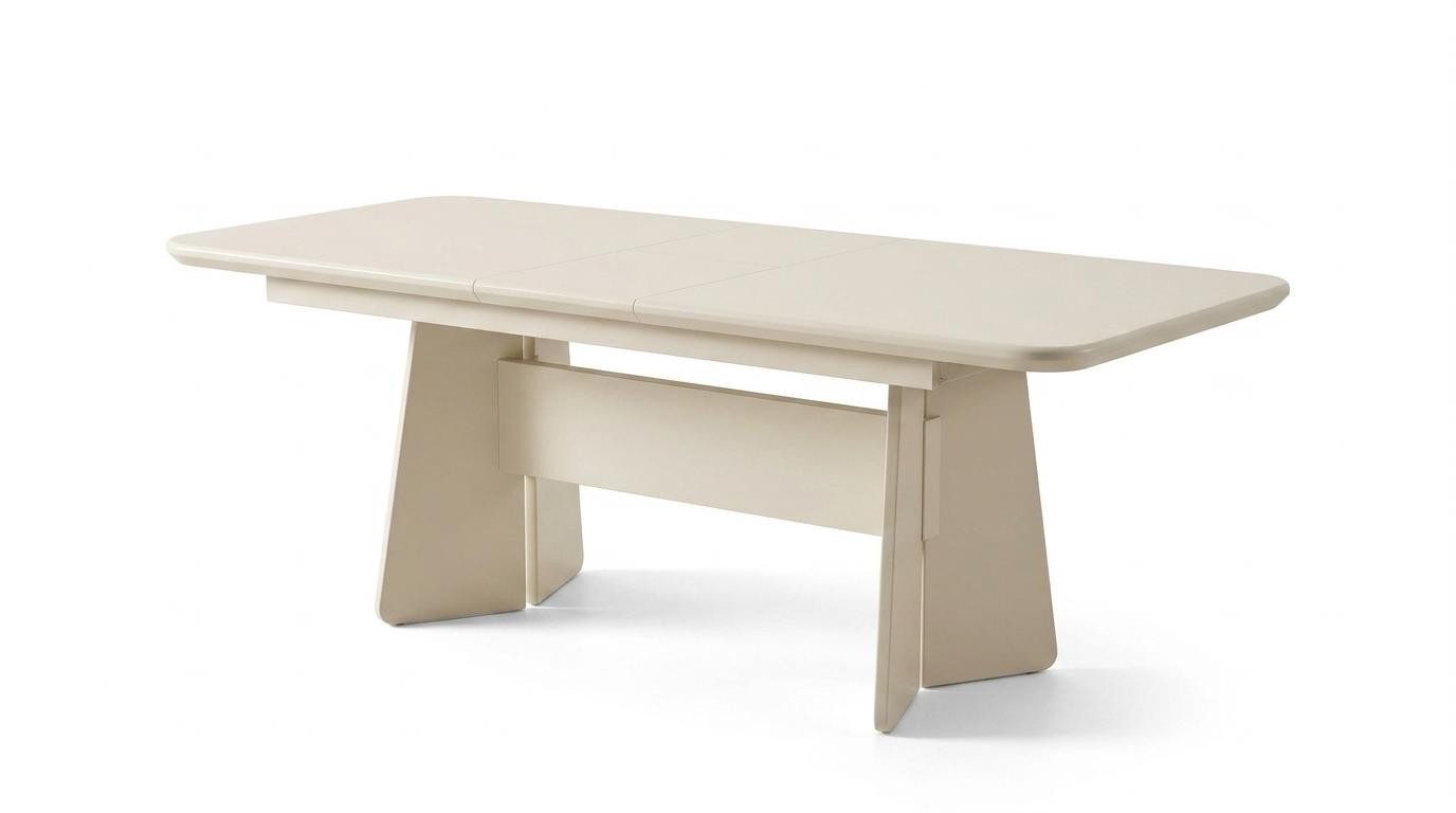 Xlmoebel Couchtisch Tisch Stil modern beige rechteckig bequem praktisch Wohnzimmer (1-St., 1-tlg)