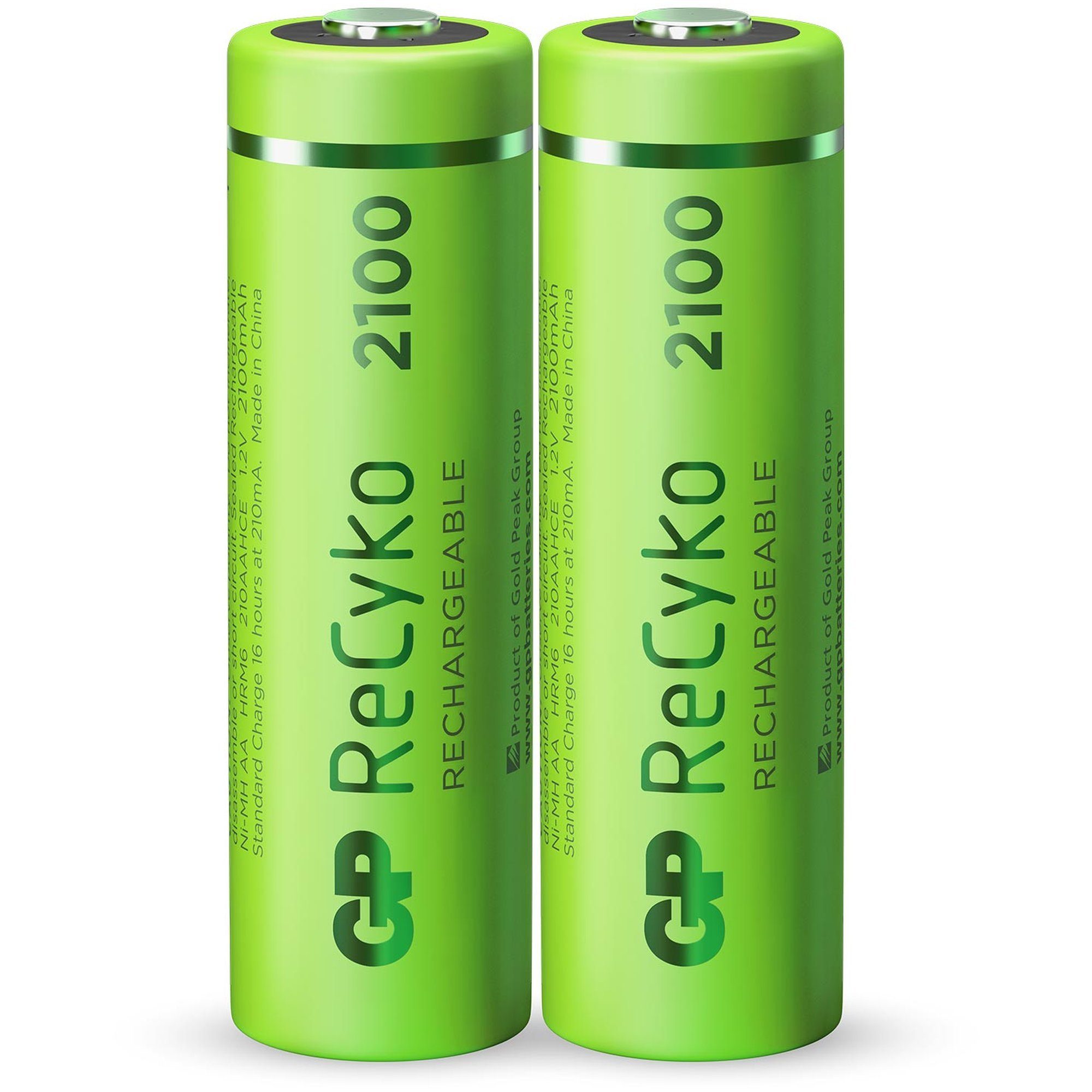 AA Akku GP NiMH 2100 mAh ReCyko 1,2V 2 Stück Akku