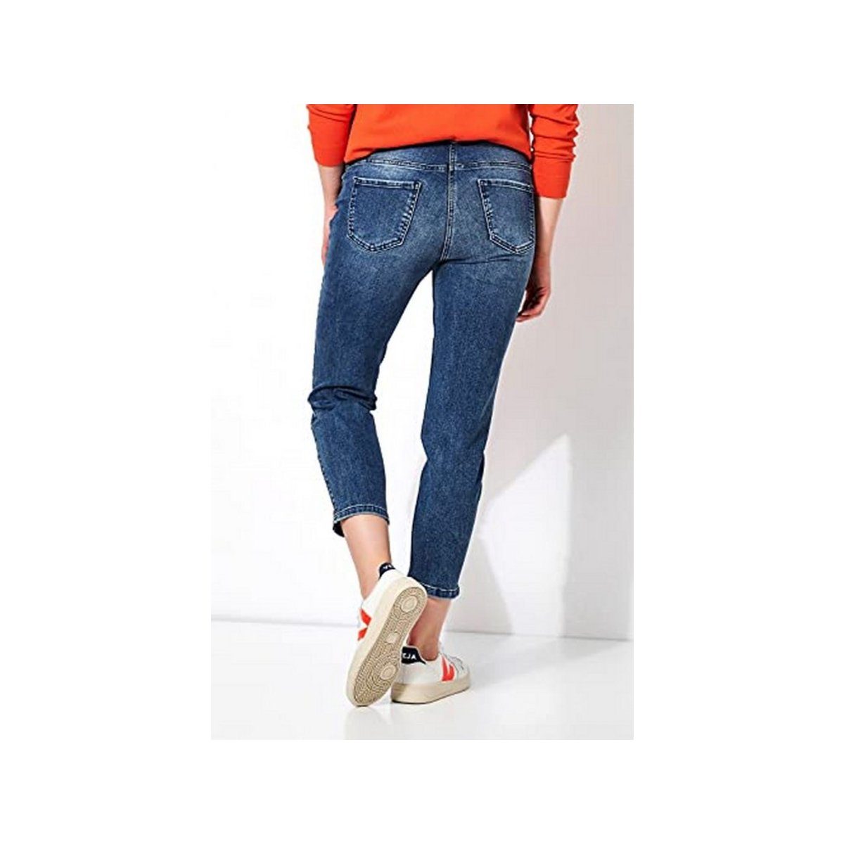 mittel-blau TONI 5-Pocket-Jeans (1-tlg)