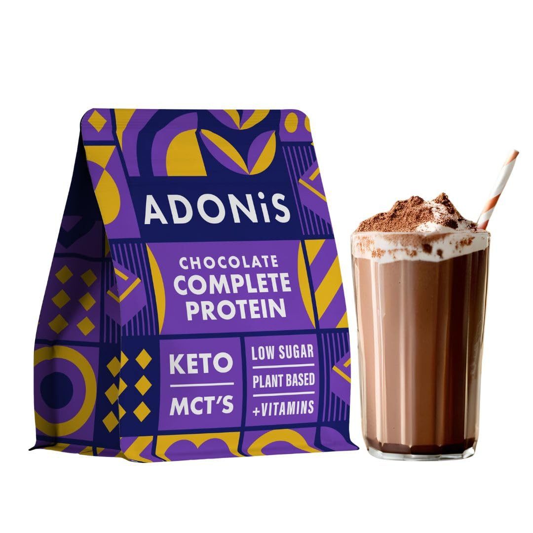 Adonis Protein Keto Shake Low-Carb, Hochwertiges Eiweißpulver Pulver, für Muskelaufbau & Regeneration – Perfekt für Keto-Diät & Fitness à