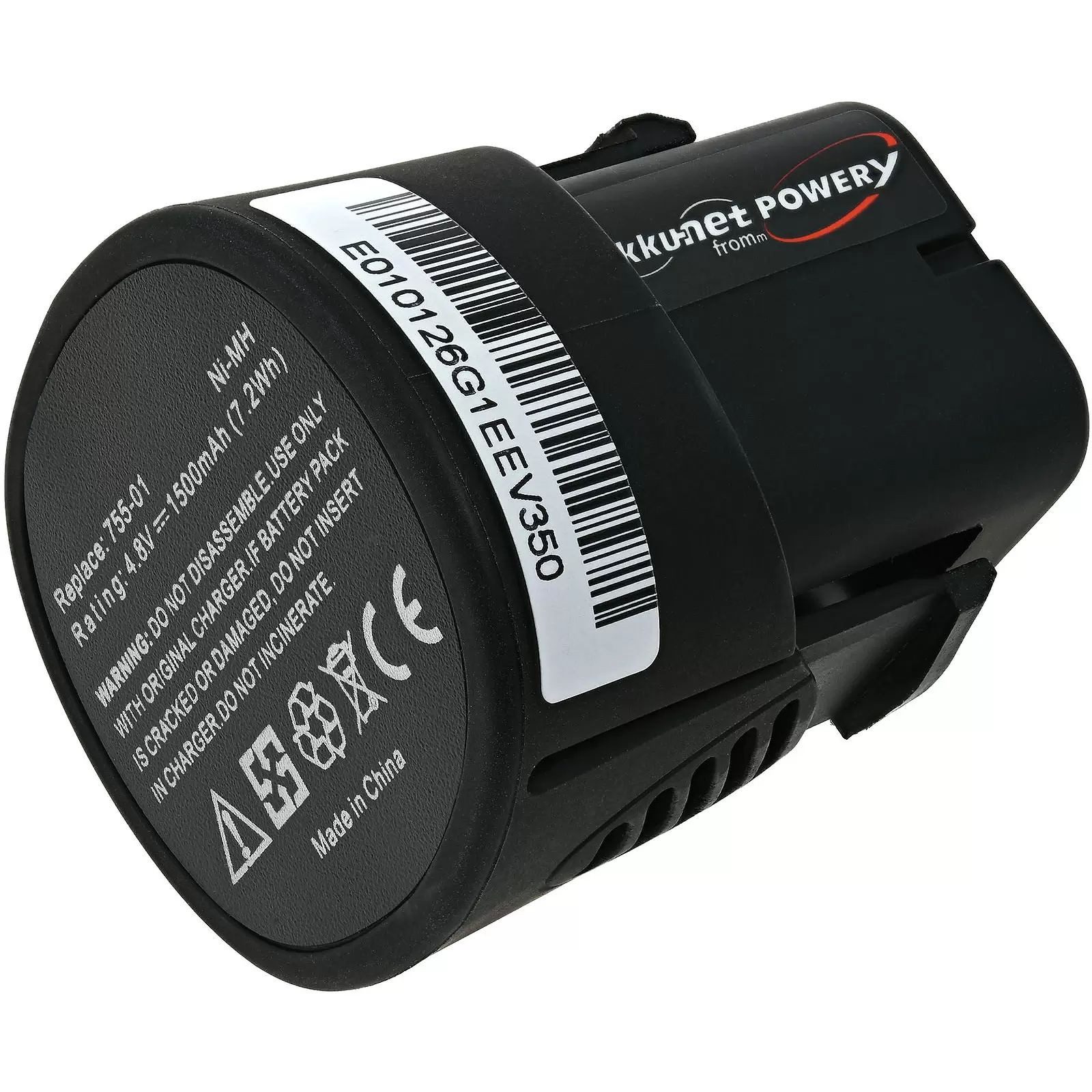 Akku passend für Werkzeug Dremel 750-02 / Typ 755-01 4,8 Volt 1500mAh Akku