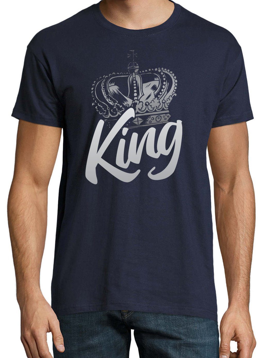Youth Designz T-Shirt King König Krone Herren Shirt mit trendigem Frontprin günstig online kaufen