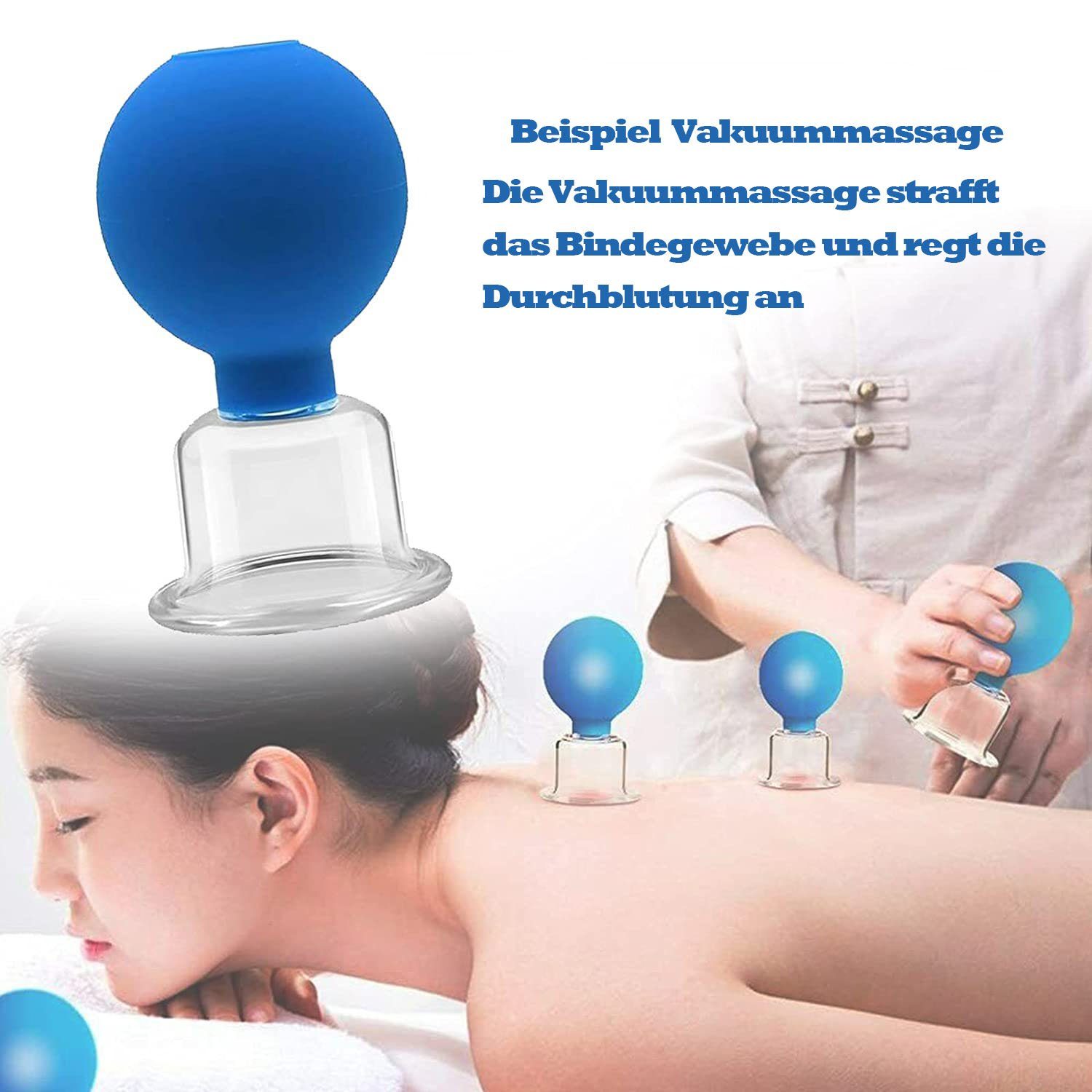 zggzerg Vakuum-Massager »4 Stück Schröpfglas Set, Schröpfgläser mit Glas  Schröpfen Set«, 4-tlg.