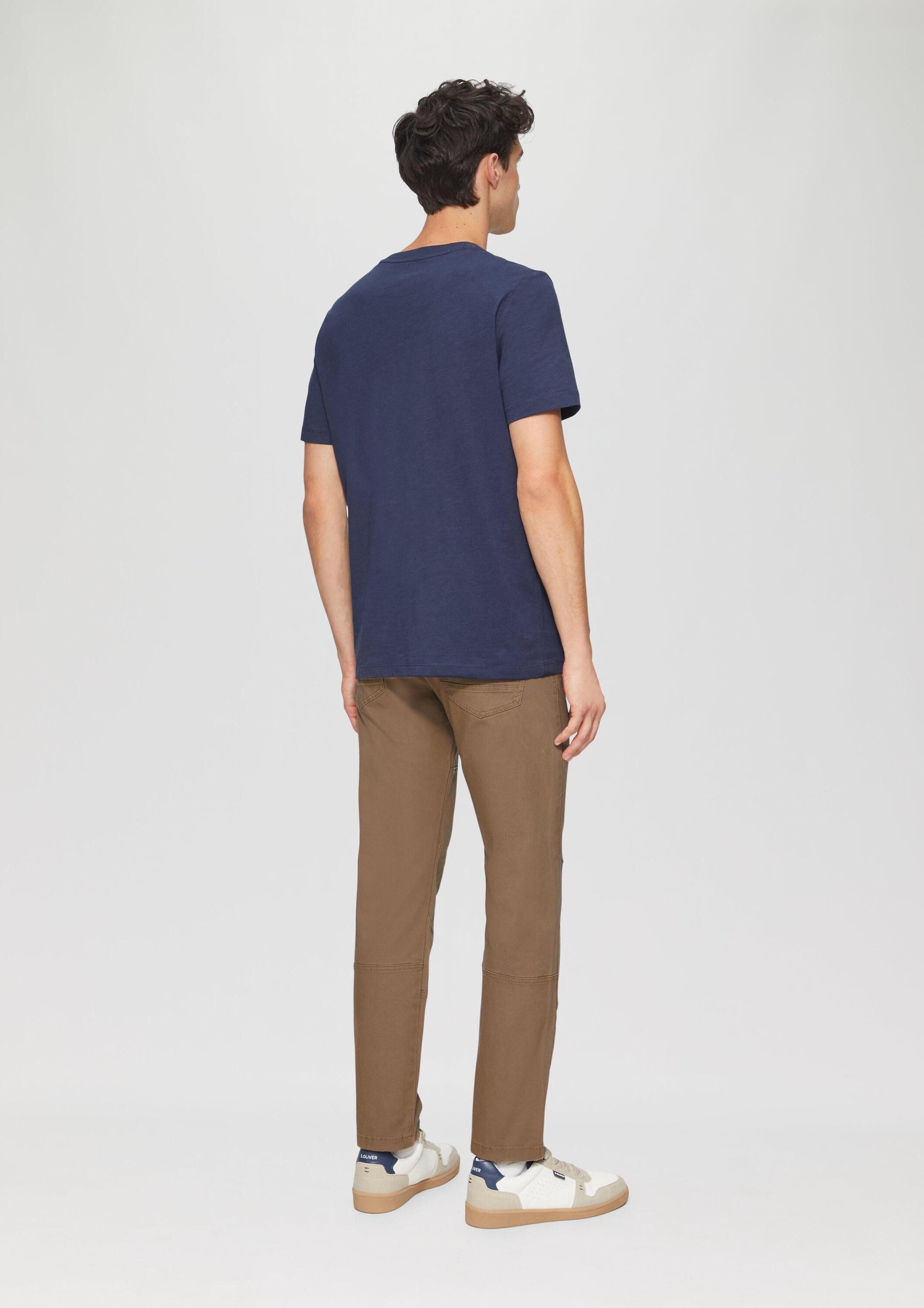 s.Oliver Chinos Hose MAURO Chinohose aus Canvas mit Naht-Details