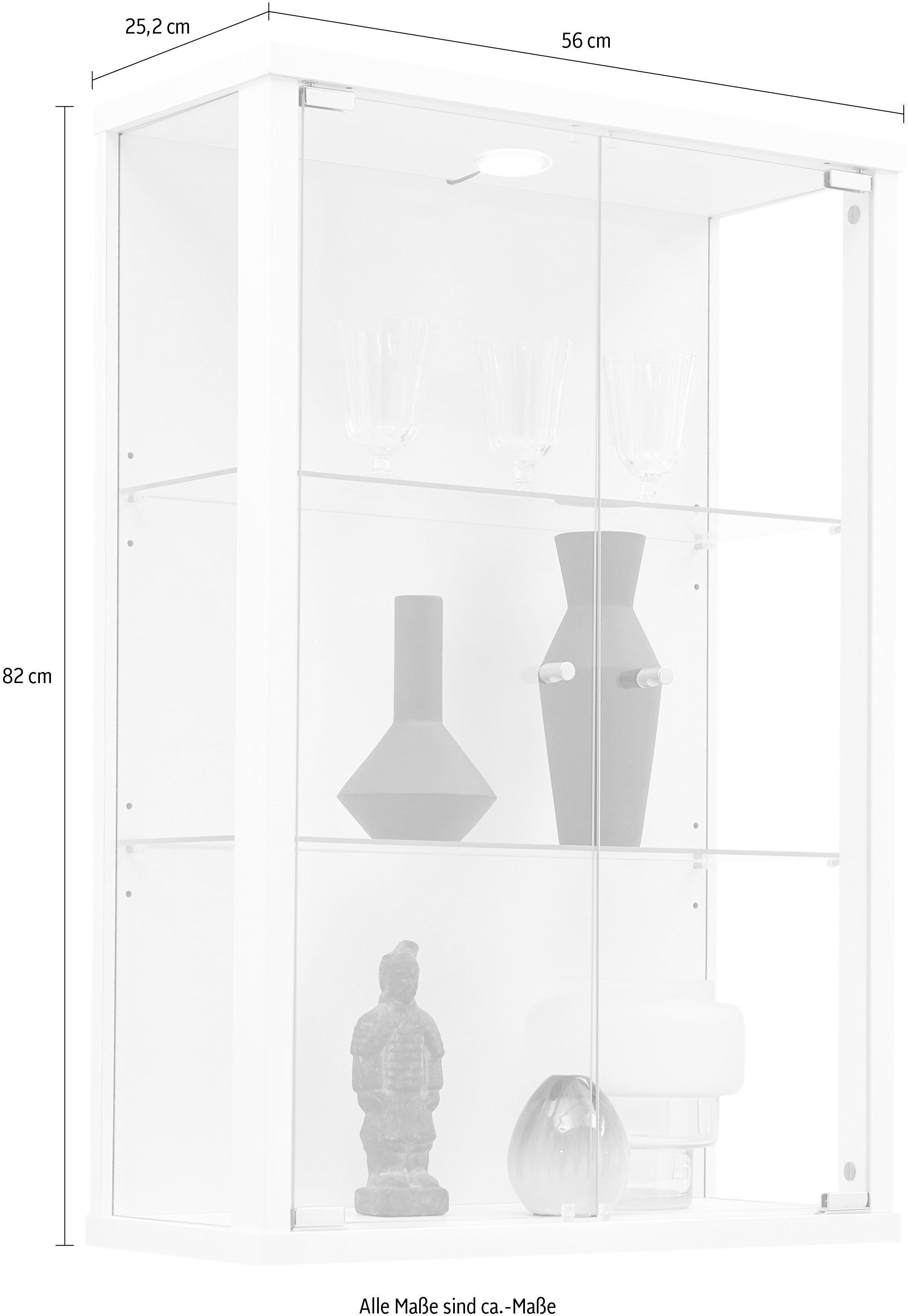 fif möbel Vitrine OPTIMA Hängevitrine/Glasvitrine 2x Glastür,perfekt für Sa günstig online kaufen
