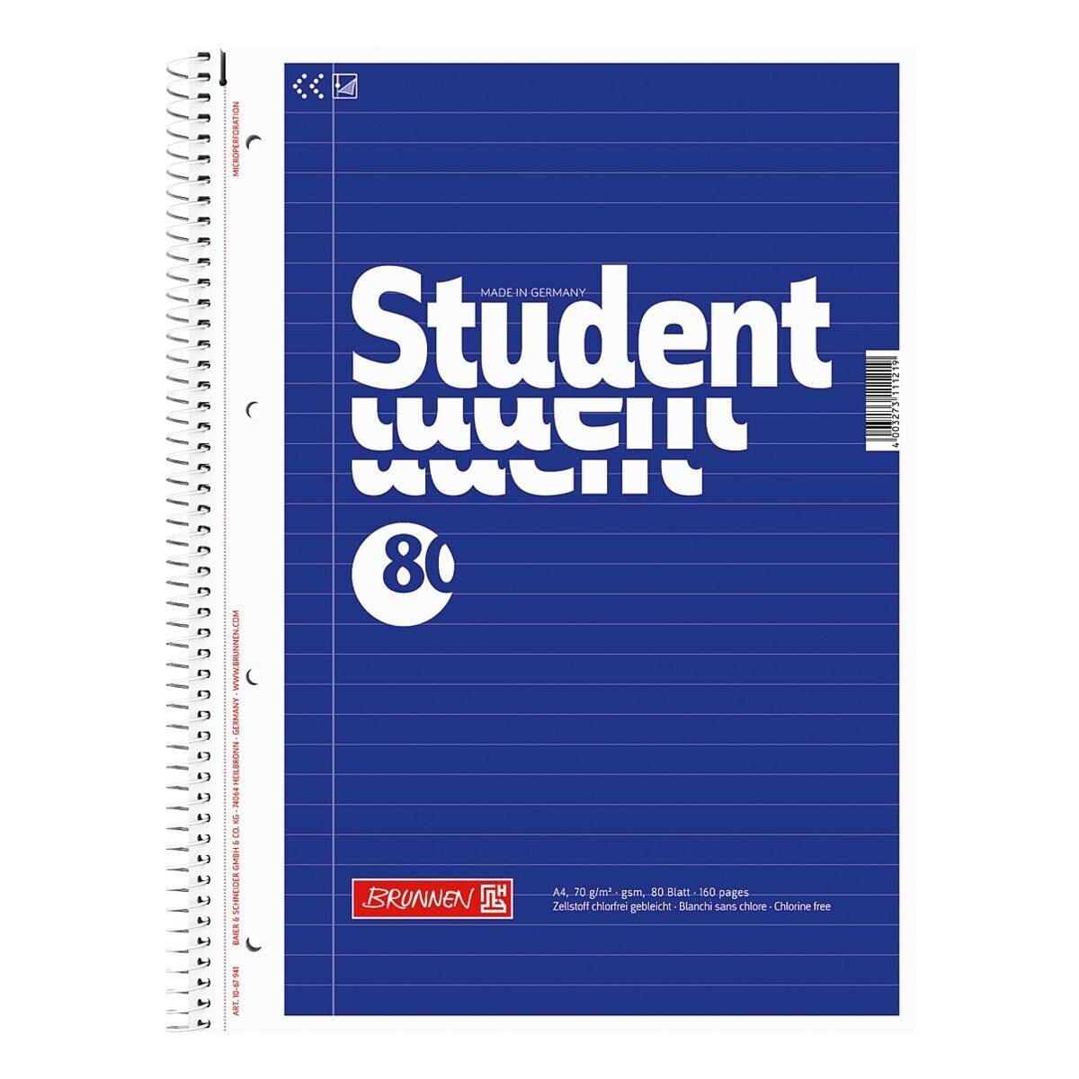 Collegeblock Student