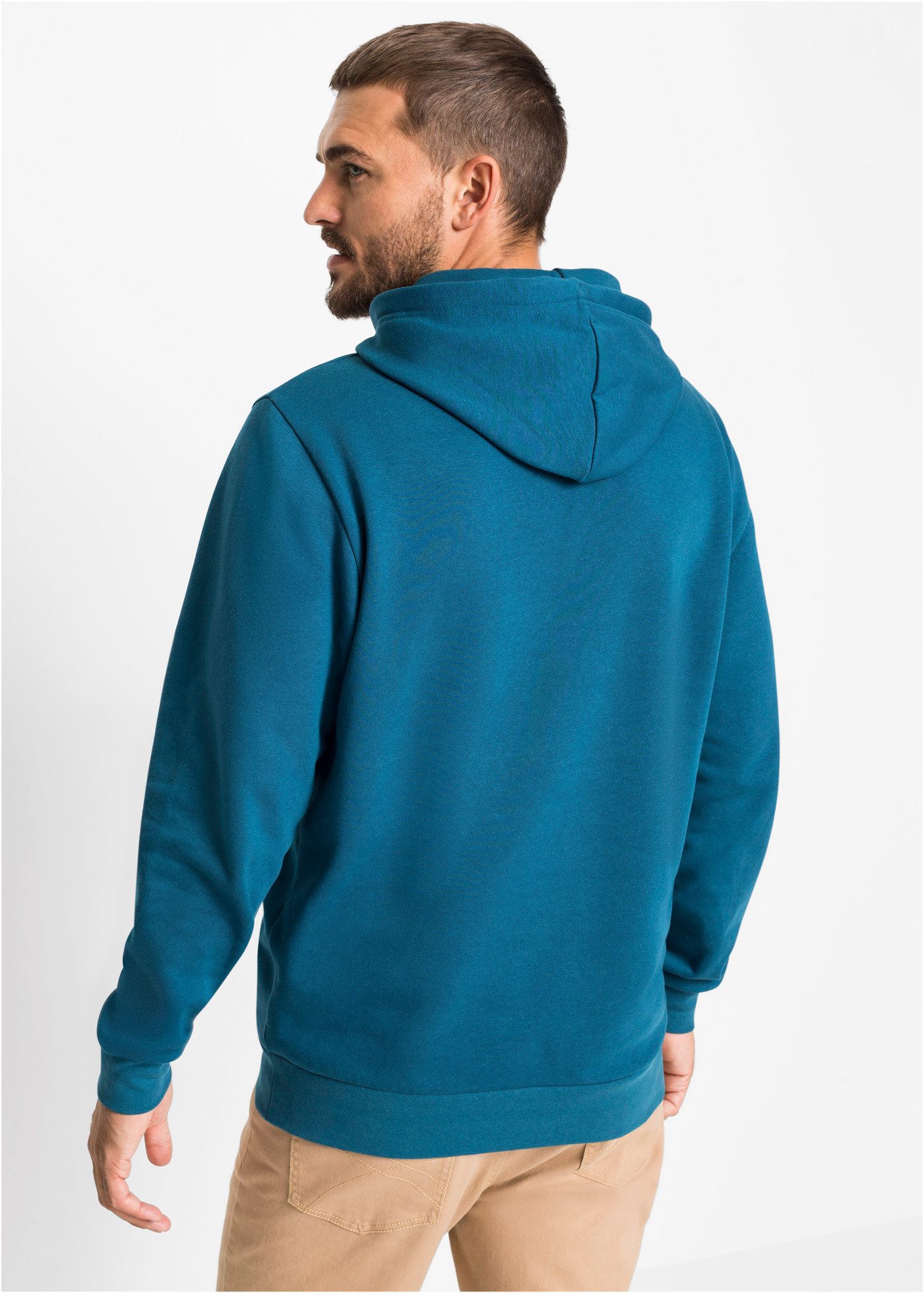 bonprix Kapuzensweatshirt Regular Fit, mit Kapuze, angenehme Baumwollmischung