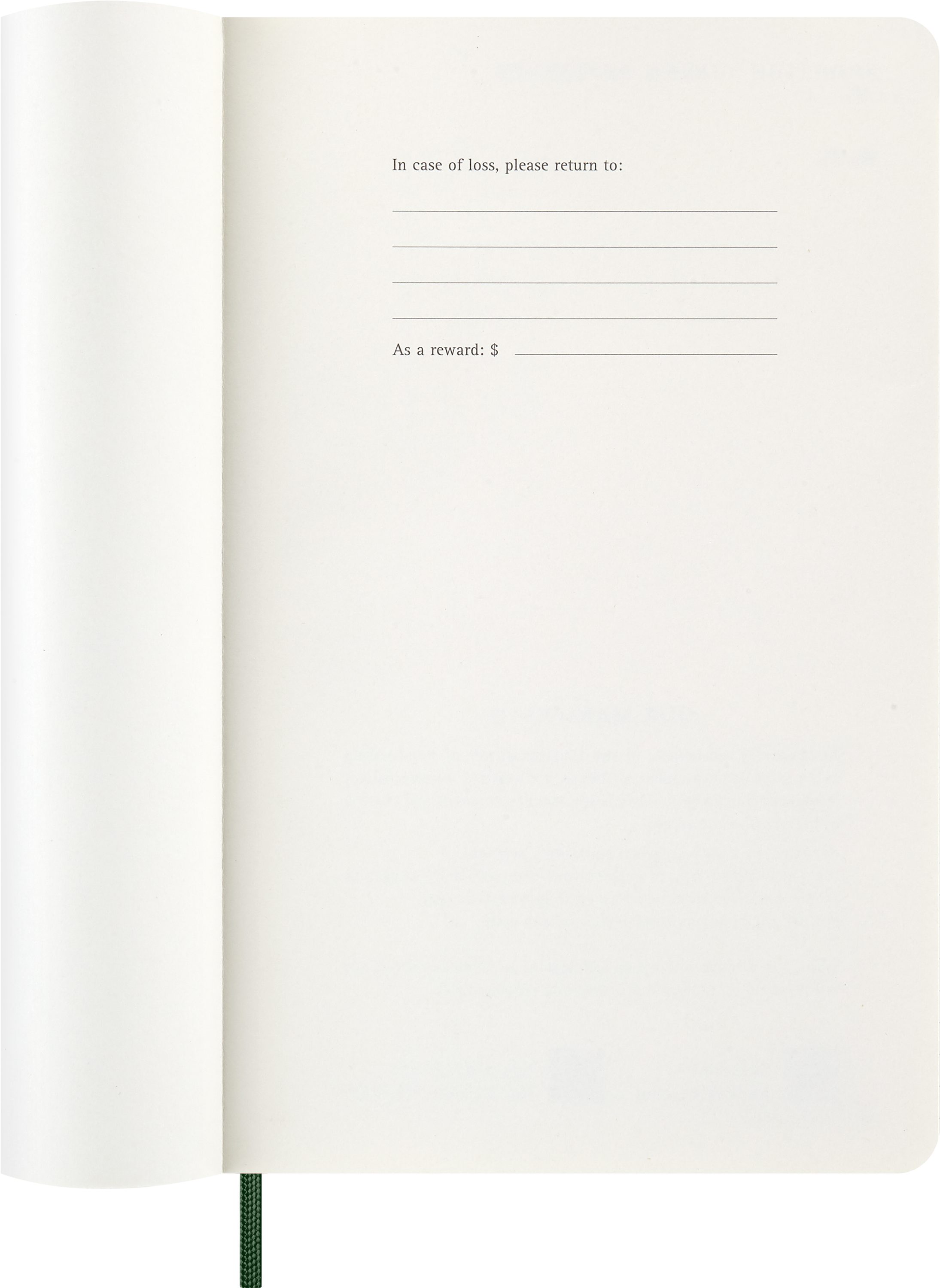 MOLESKINE Buchkalender, MOLESKINE 12 MONATE NOTIZKALENDER 2026 - SOFT COVER - L/A5 DUNKELGRÜN