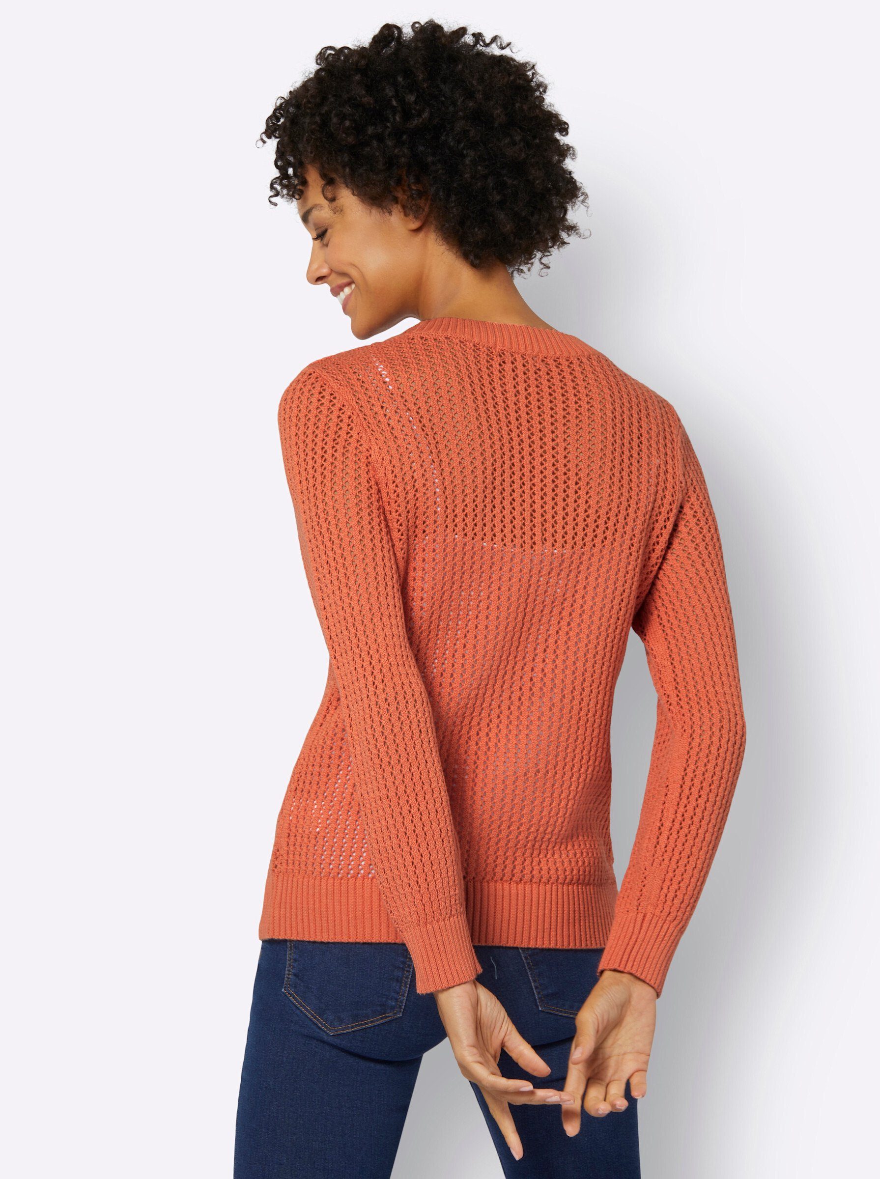 Witt Strickpullover Pullover Langarm Ajour, Feinstrick günstig online kaufen