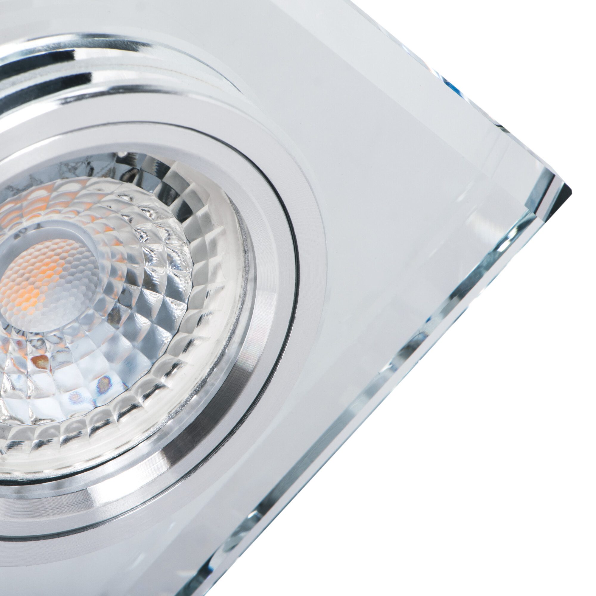 Kanlux Deckenleuchte Deckeneinbauleuchte MORTA Einbauleuchte Glas, ohne Leu günstig online kaufen