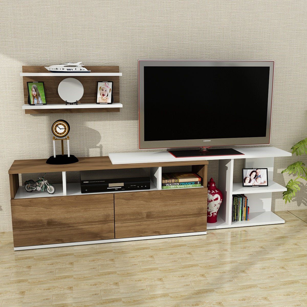 Skye Decor TV-Schrank Schränke, 50,4x180x29,5 cm, 100% Melaminbeschichtete Partikelplatte