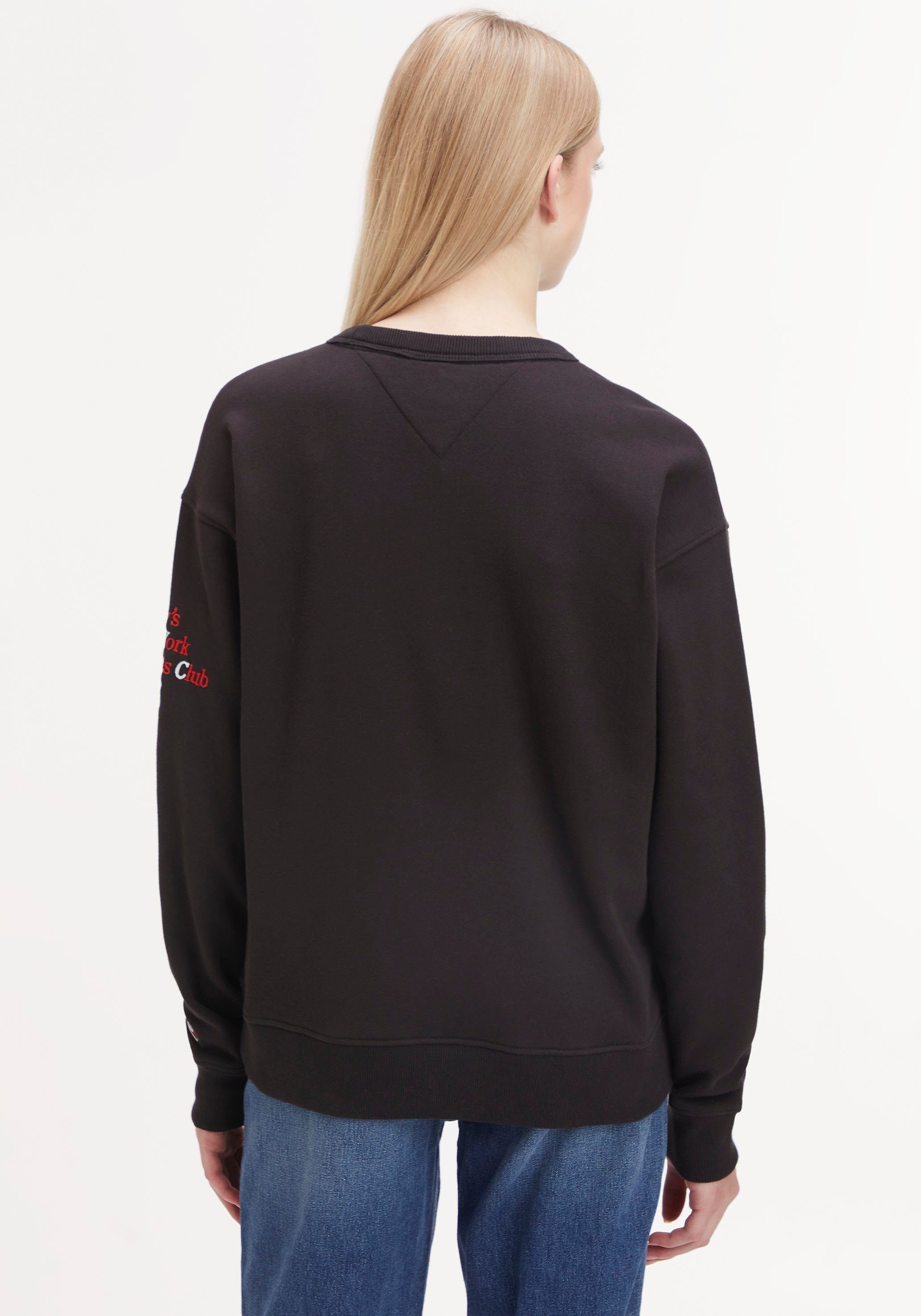 Tommy Jeans Sweater TJW RLX MODERN SPORT 1 CREW mit Tommy Jeans Branding- Stickerei am Ärmel